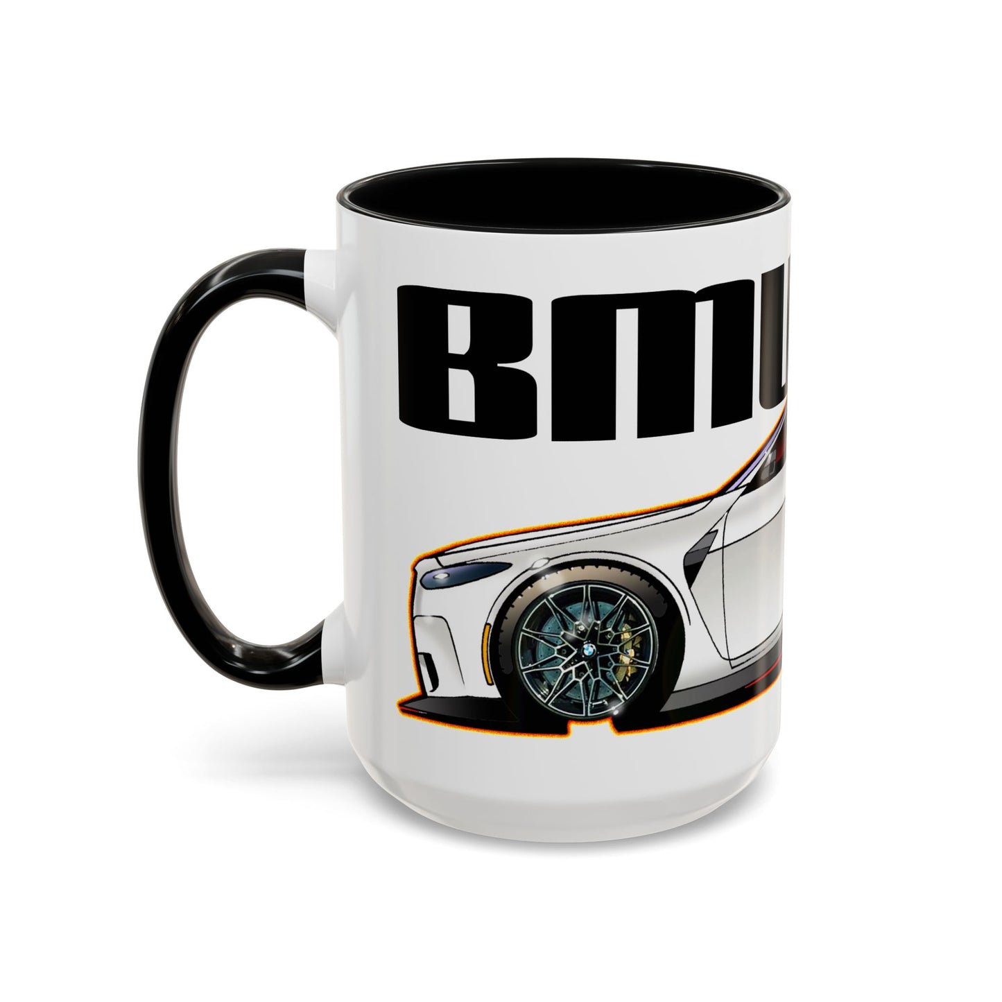 BMW M4 2025 Fireball Art Collectible Coffee Mug - 2 Sizes
