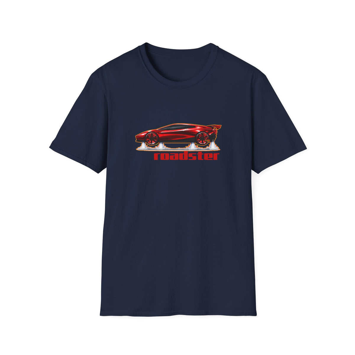 TESLA FLYING ROADSTER Collectible Fireball Art TeeShirt
