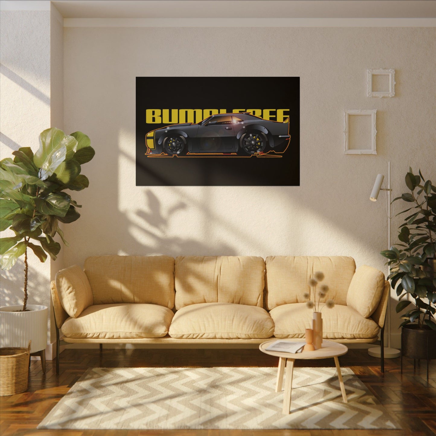 TRANSFORMERS BUMBLEBEE 1967 Camaro Fireball Art Canvas Print