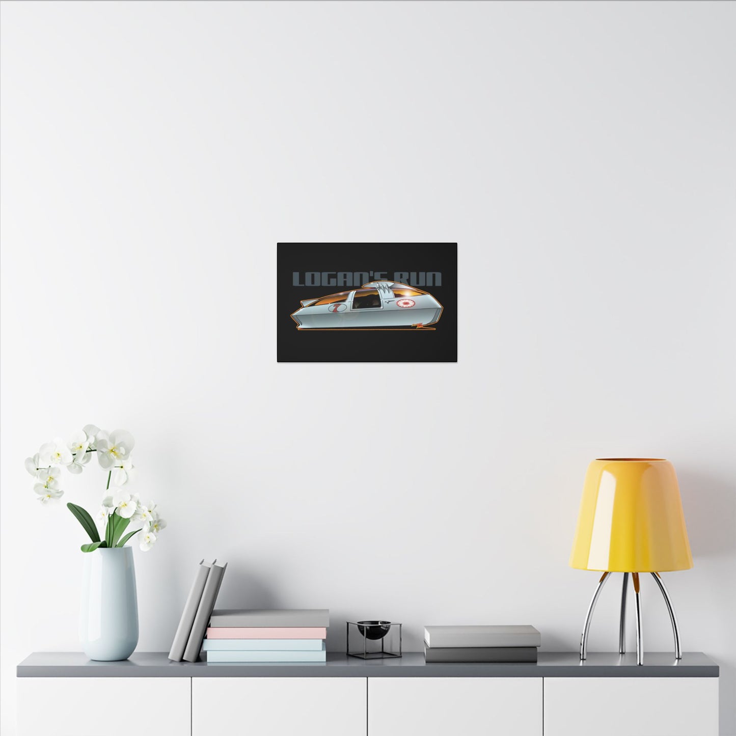 LOGAN'S RUN Sci Fi TV Car Collectible Fireball Art Canvas Print