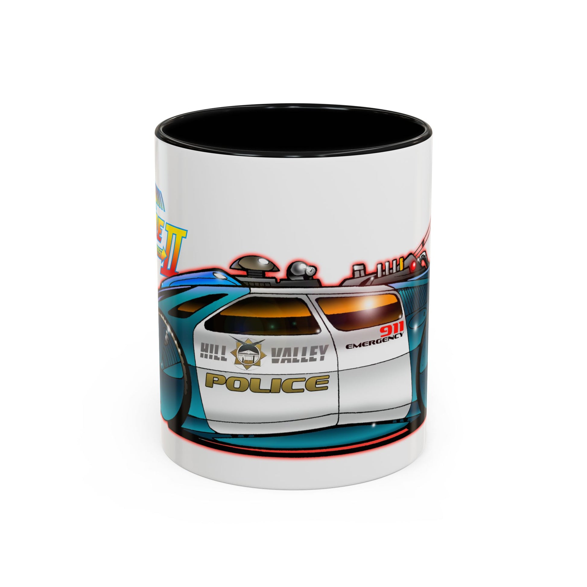 BACK to the FUTURE 2 Hill Valley Police Car Movie Car Coffee Mug 2 Sizes-Mug-Fireball Tim Garage