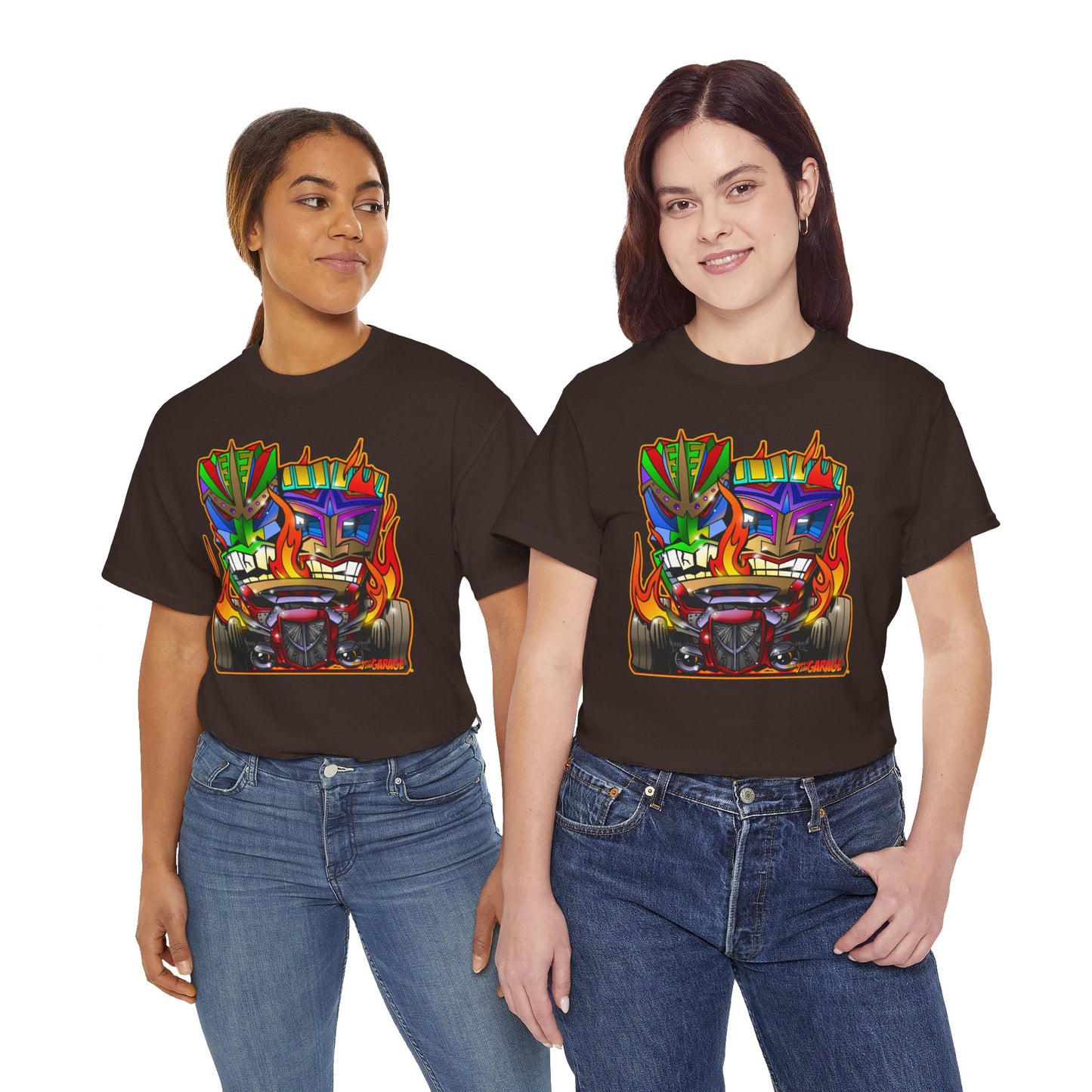 HOT ROD TIKIS Concept Art Tiki Unisex Heavy Cotton Tee 13 Colors