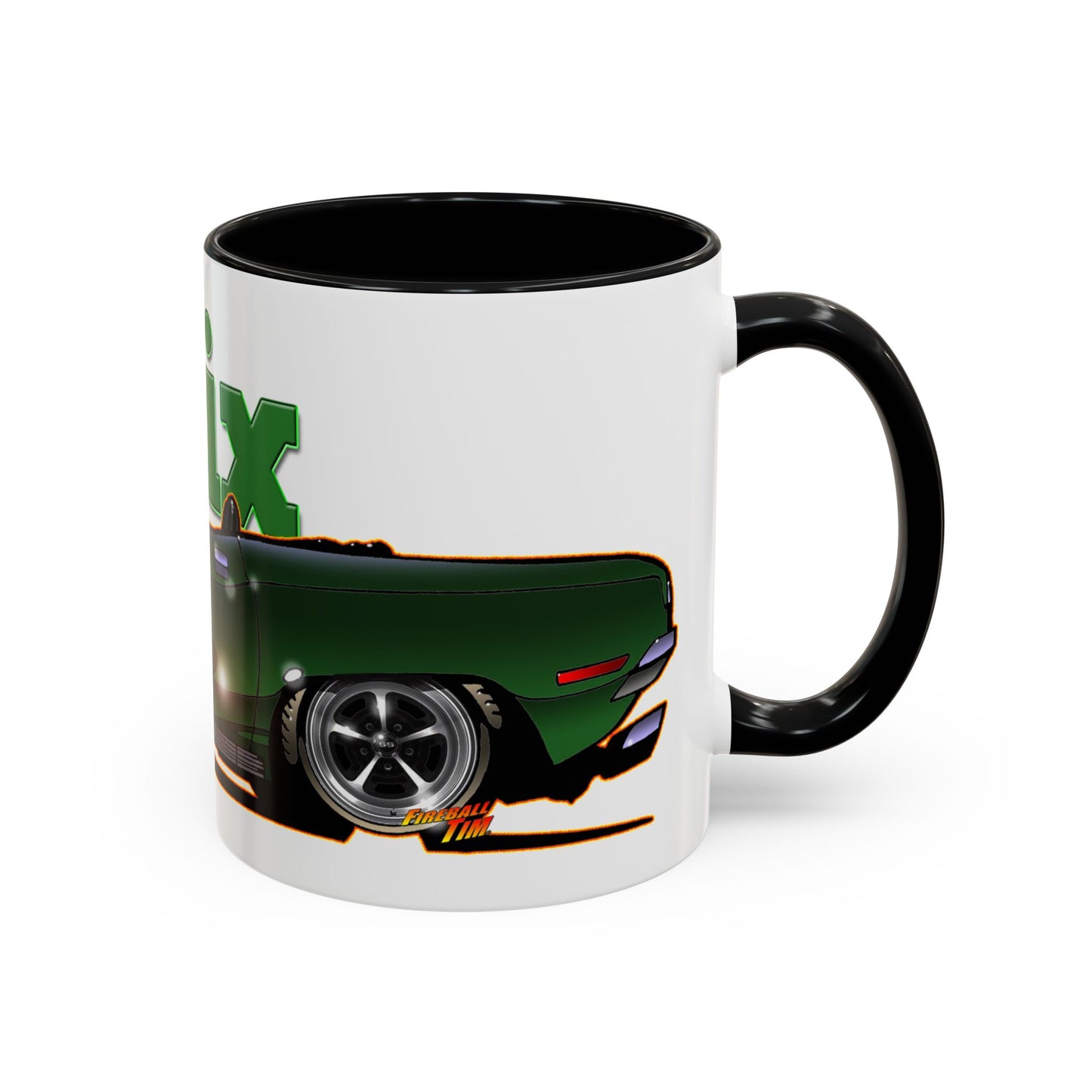 MANNIX PLYMOUTH BARRACUDA Collectible Fireball Art Coffee Mug - 2 Sizes
