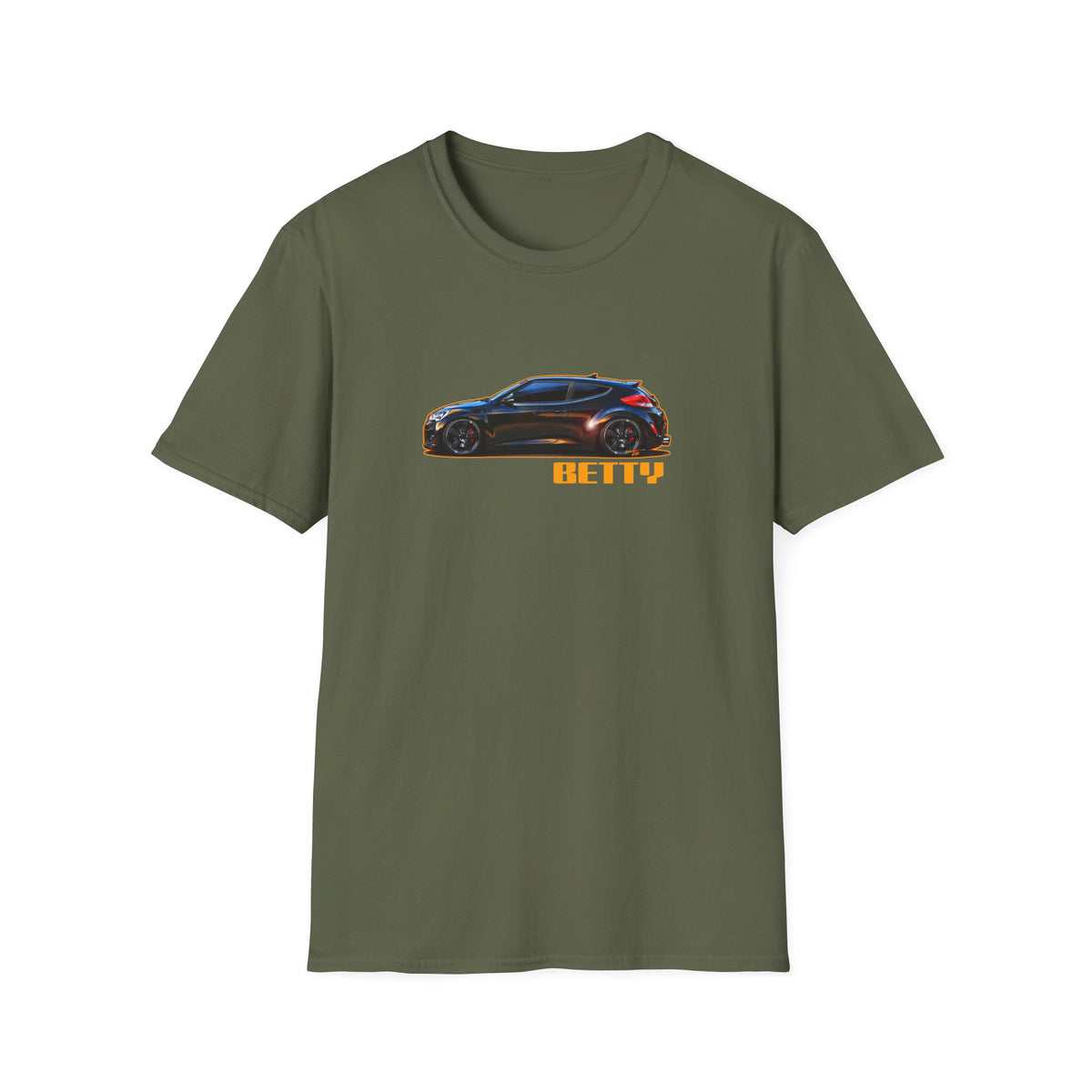 HYUNDAI VELOSTER 2012 Black Betty Collectible Fireball Art TeeShirt