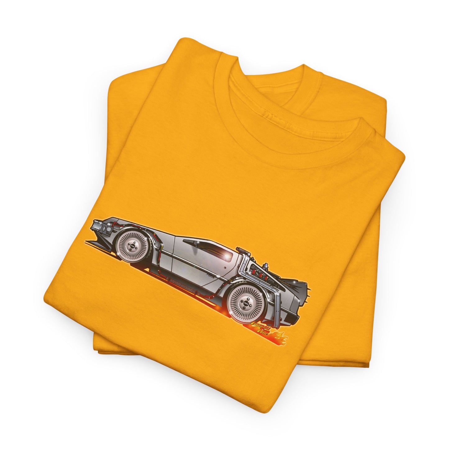 BACK TO THE FUTURE DELOREAN Time Machine Concept Art Tee Shirt 11 Colors