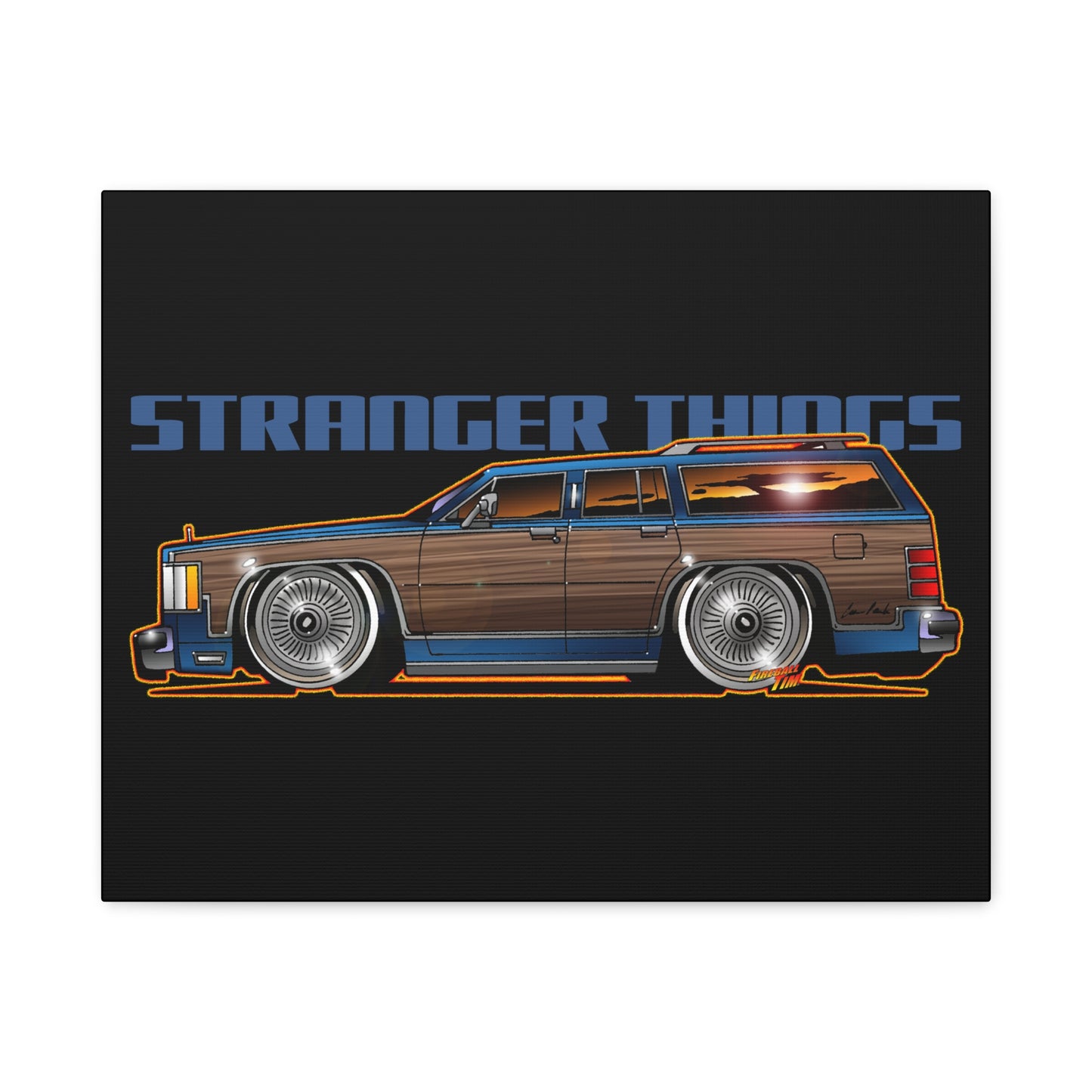 STRANGER THINGS Mercury Colony Park Wagon Collectible Canvas Art Wall Print - Multiple Sizes