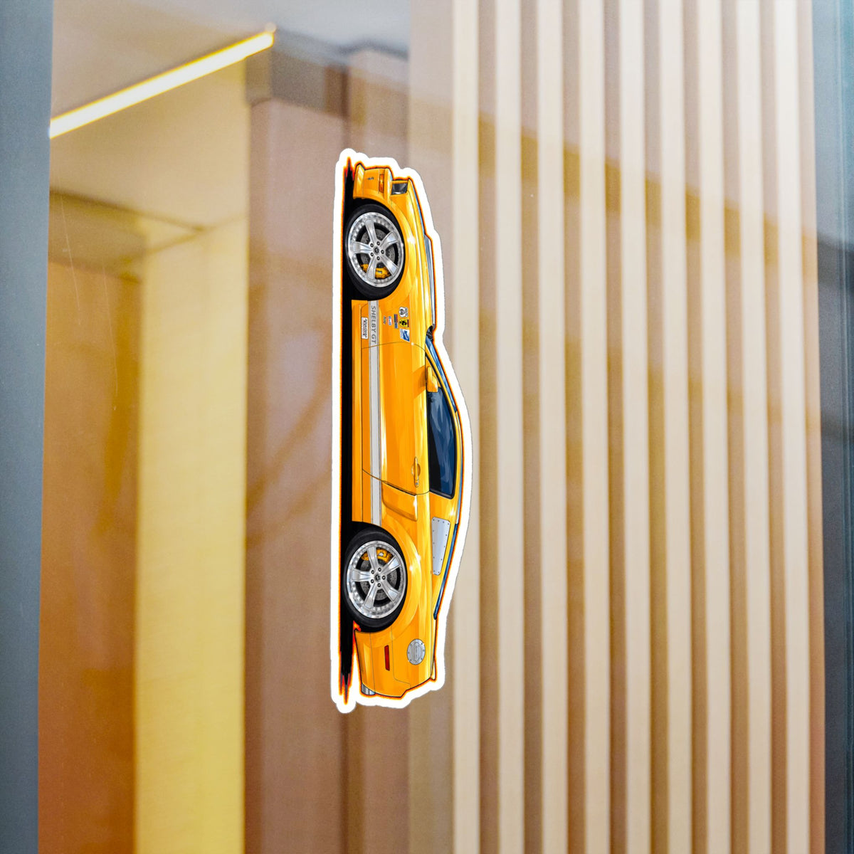 FORD MUSTANG SHELBY GT-C 2008 Collectible Fireball Art Stickers in 4 Sizes