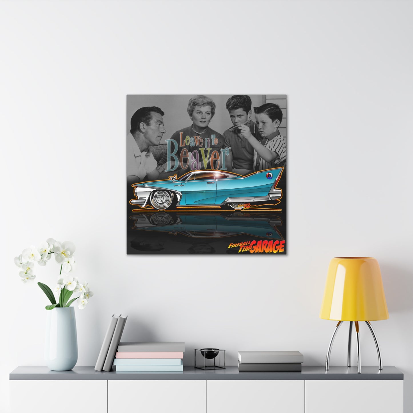 PLYMOUTH FURY 1960 Leave it to Beaver Concept Art Canvas MASTERPRINT 3 Sizes