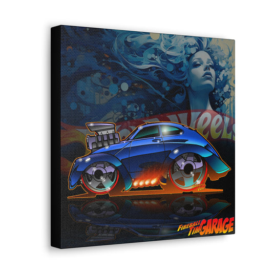 VW BUG HOT WHEELS Diecast Sweet Sixteen Concept Art Canvas Print 12x12