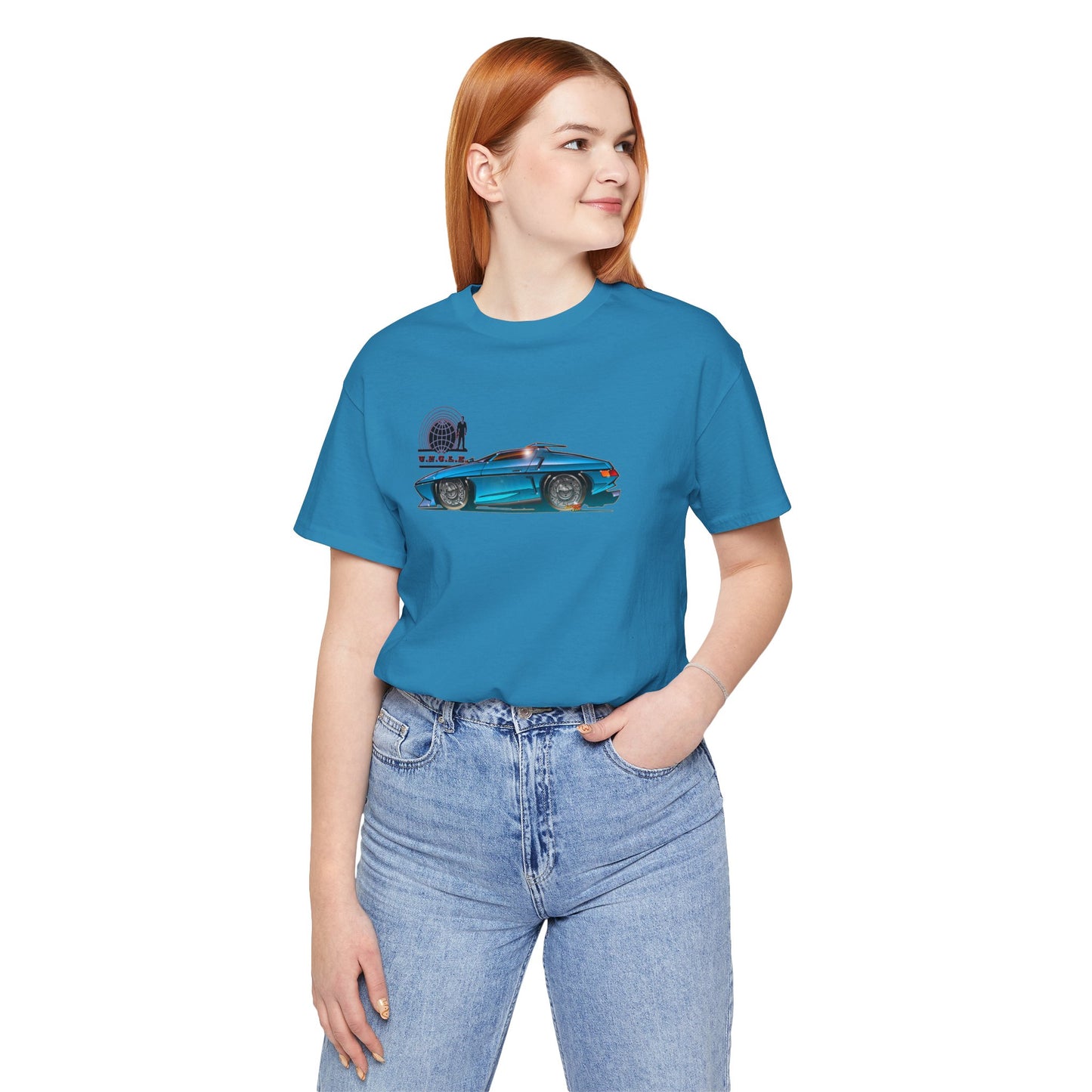 THE MAN FROM UNCLE Piranha TV Car Fireball Jersey Short Sleeve Tee Shirt - Multiple Colors