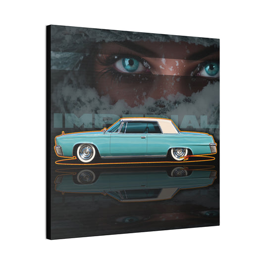 CHRYSLER IMPERIAL 1964 Collectible Fireball Art Canvas Stretched Print