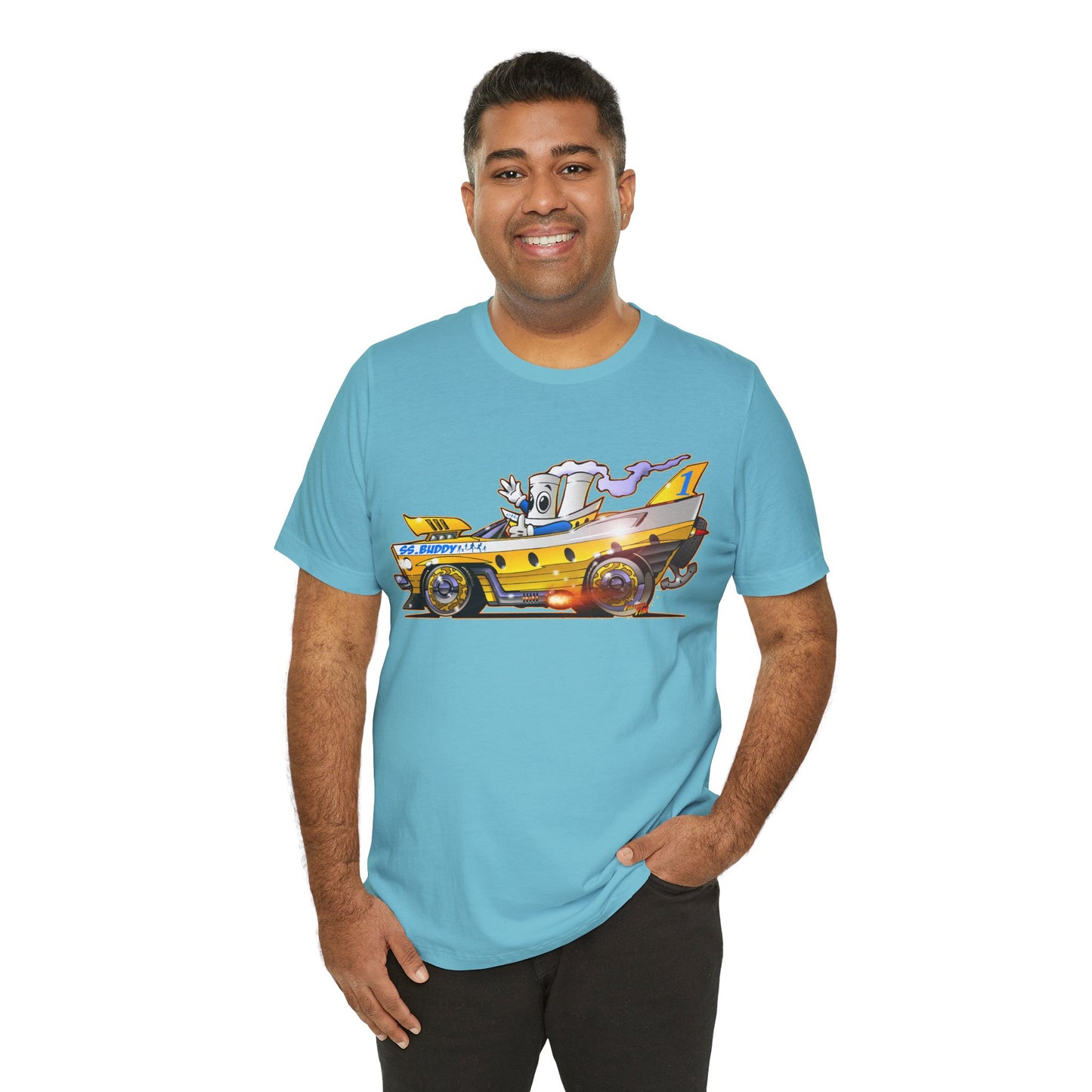 BUDDY CRUISE BUDDYMOBILE Custom Car Art Short Sleeve Tee in 17 Colors