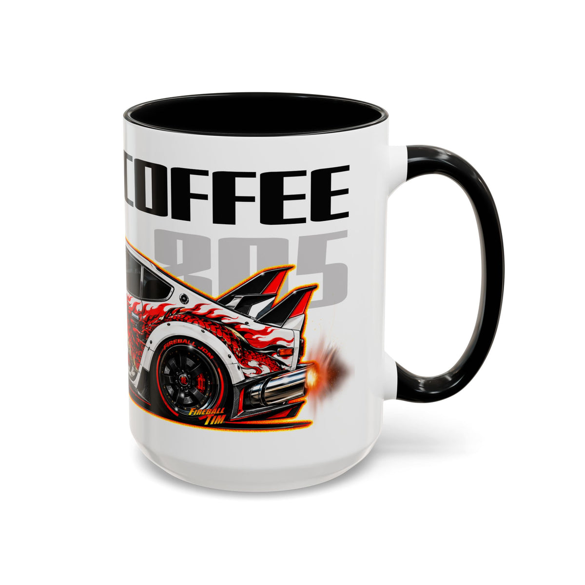 DATSUN 240Z JDM Cars & Coffee 805 Collectible Fireball Art Coffee Mug - 2 Sizes