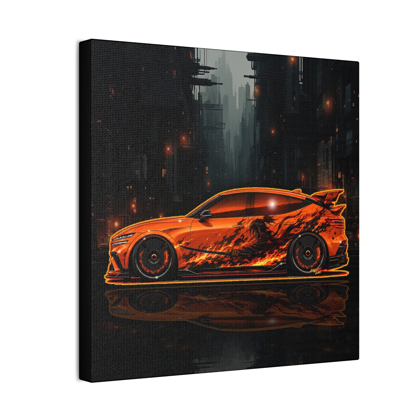 GENESIS MAGMA 2027 Custom Collectible Fireball Art Canvas Stretched Print