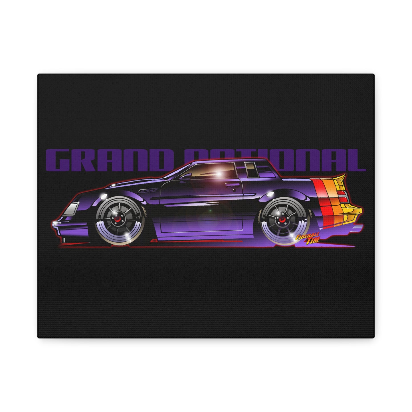 BUICK GRAND NATIONAL GNX 1987 Canvas Wall Art Print - 11x14