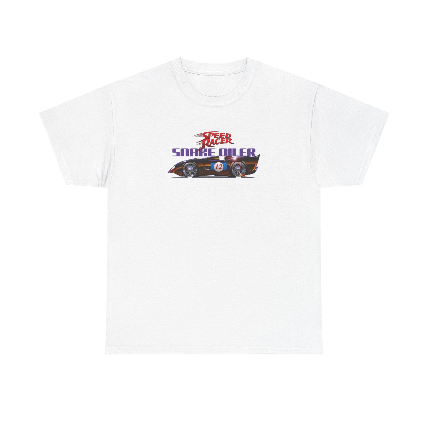 SPEED RACER SNAKE OILER TV Car Fireball Art Tee Shirt - Multiple Sizes