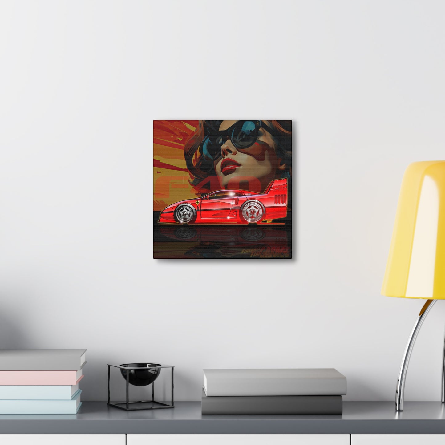 FERRARI F40 Concept Art Canvas MASTERPRINT 3 Sizes