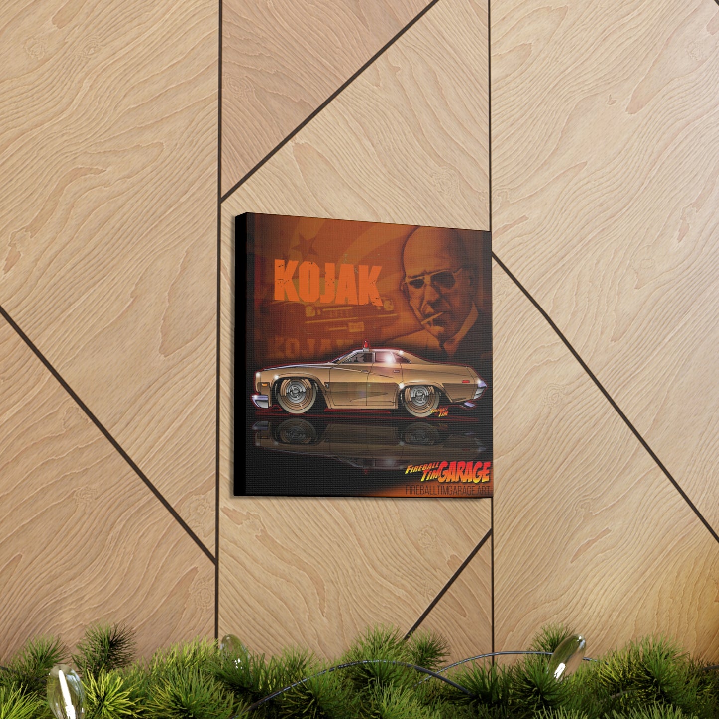 KOJAK TV Show Buick Century Concept Art Canvas Print 12x12