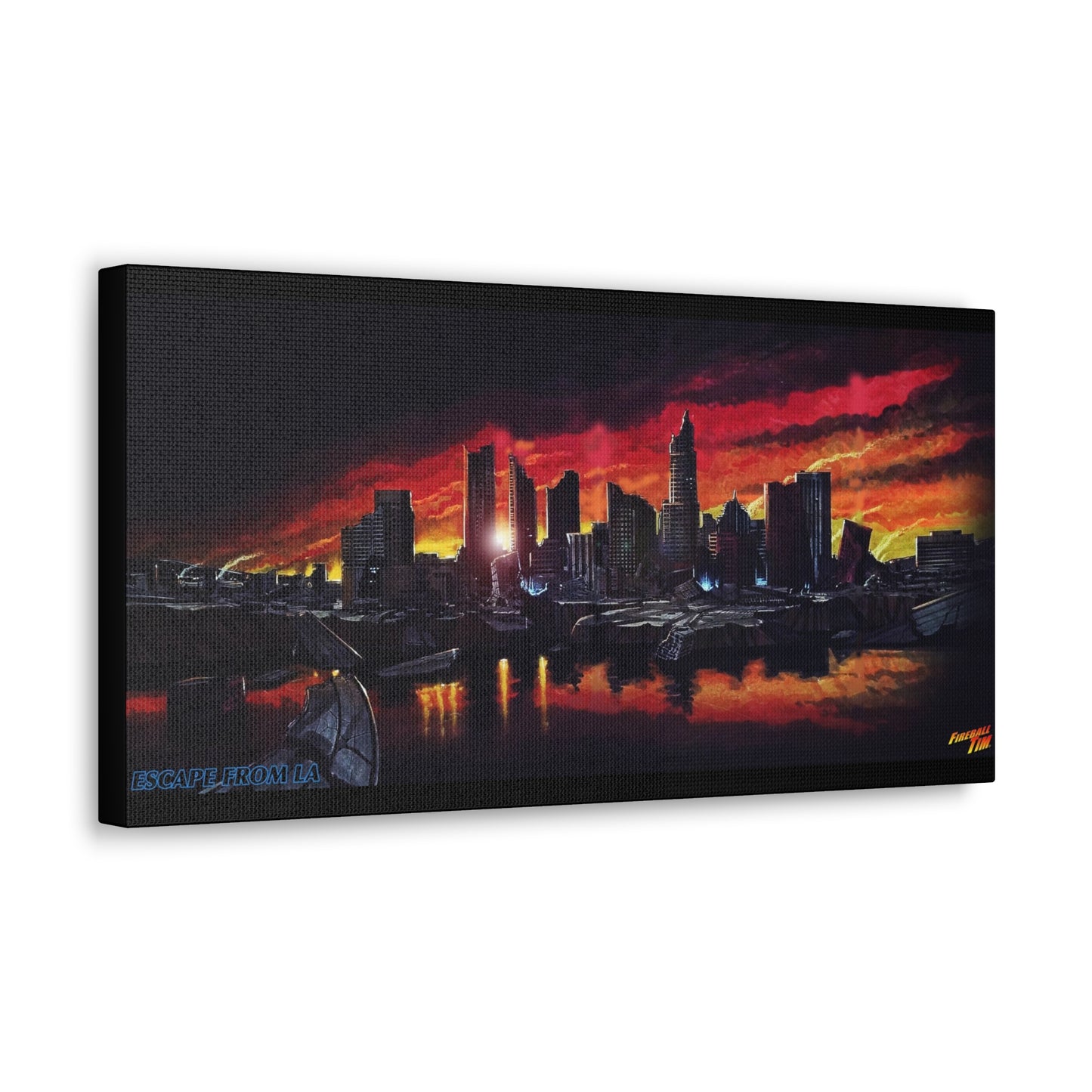 ESCAPE FROM LA Official Concept Art DTLA Canvas Print 20x10