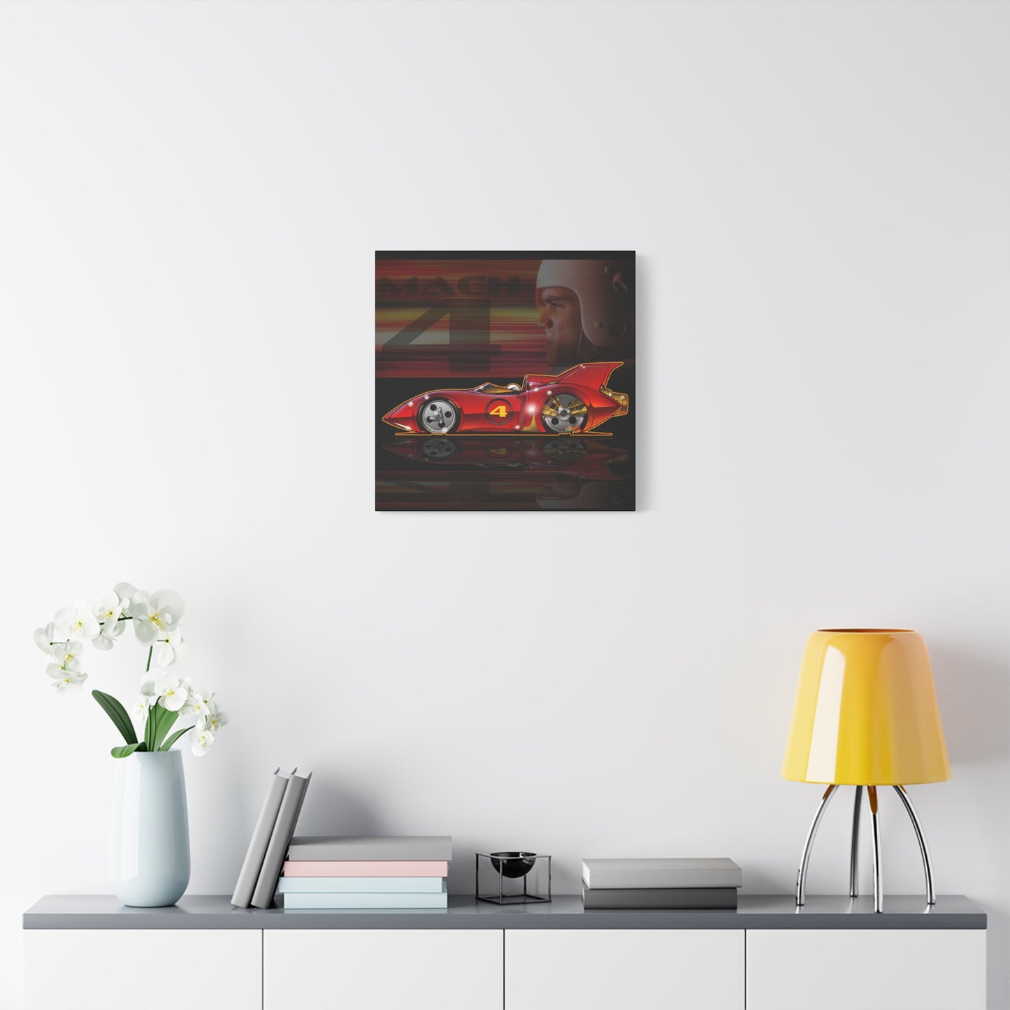 SPEED RACER MACH 4 Fireball Art Canvas Wall Print