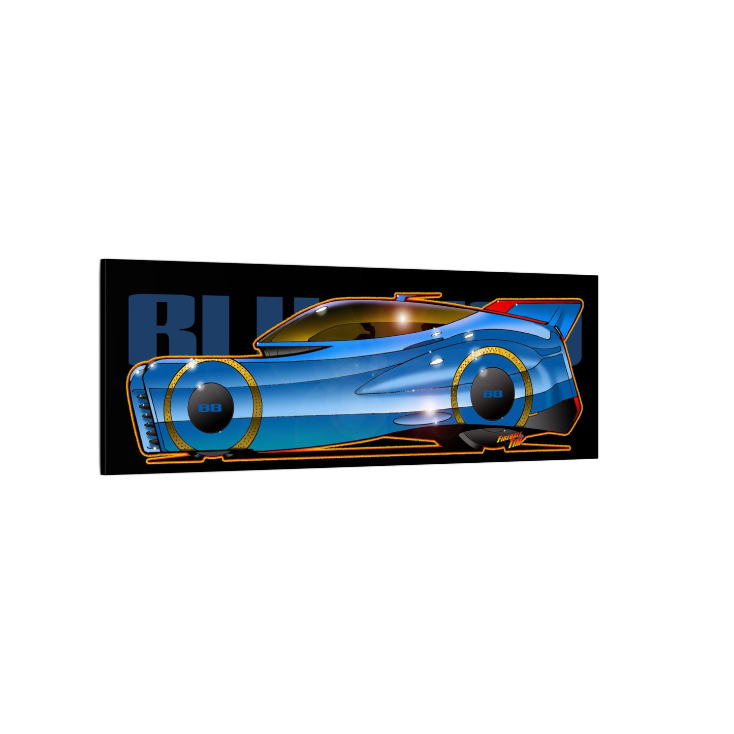 BLUEBIRD FIREBALL CONCEPT Canvas Art Print - 11x14