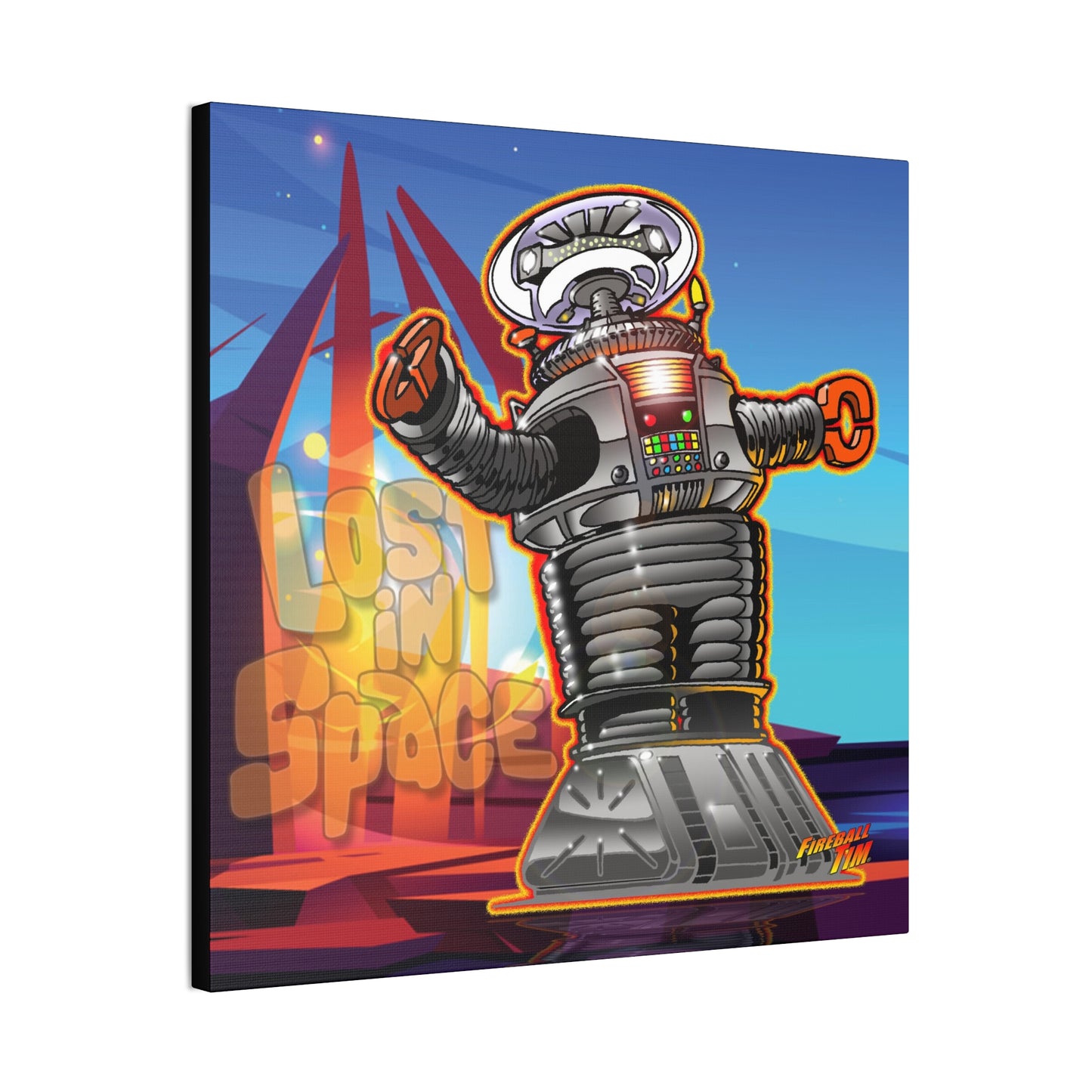 LOST in SPACE DANGER TV Robot Canvas Art Print - 2 Sizes