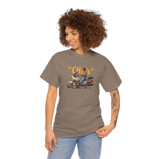 CHiPS TV Show MOTORCYCLE Concept Art Heavy Cotton Tee Multiple Colors