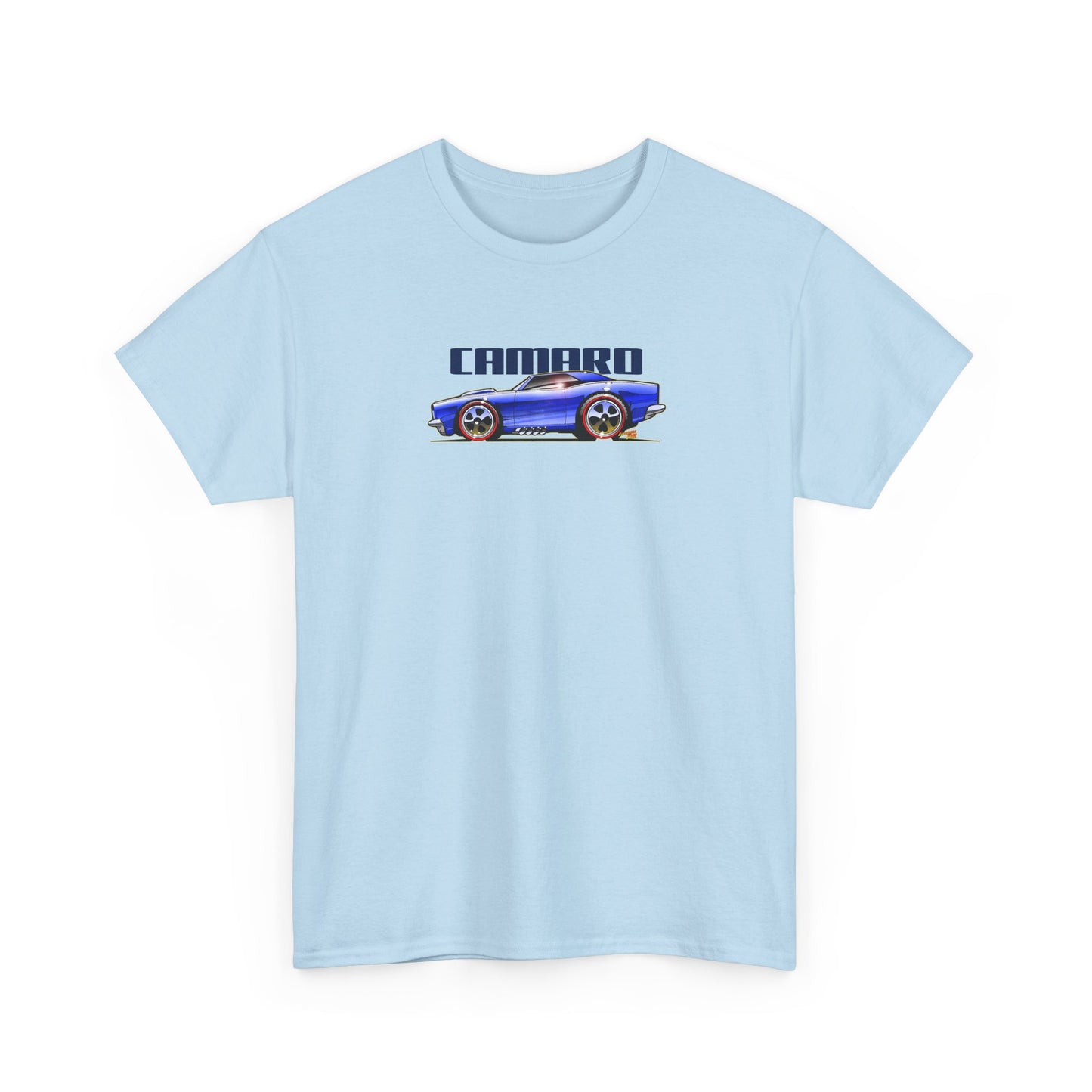 HOT WHEELS CAMARO Custom Collectible Fireball Art Heavy Cotton Tee 12 Colors