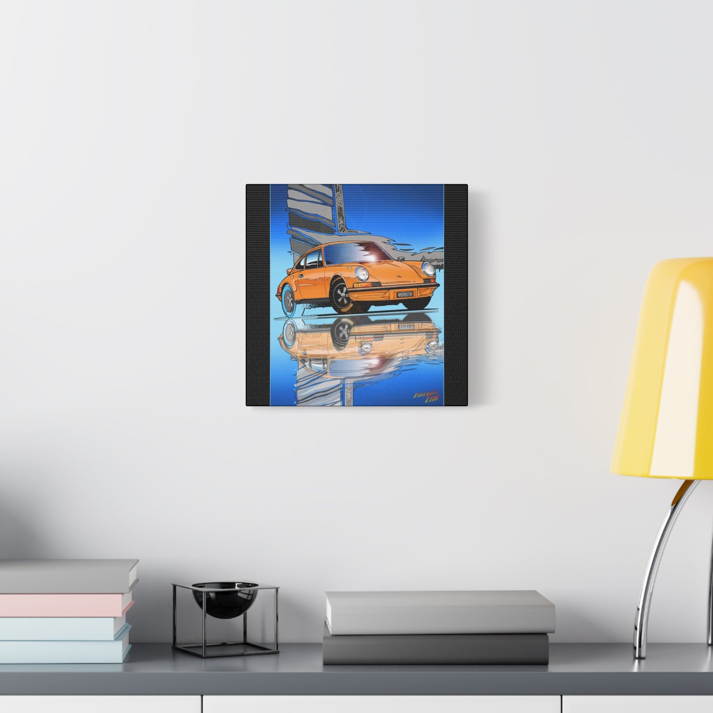 PORSCHE 911 CARRERA RSR IROC Fireball Art Canvas Print