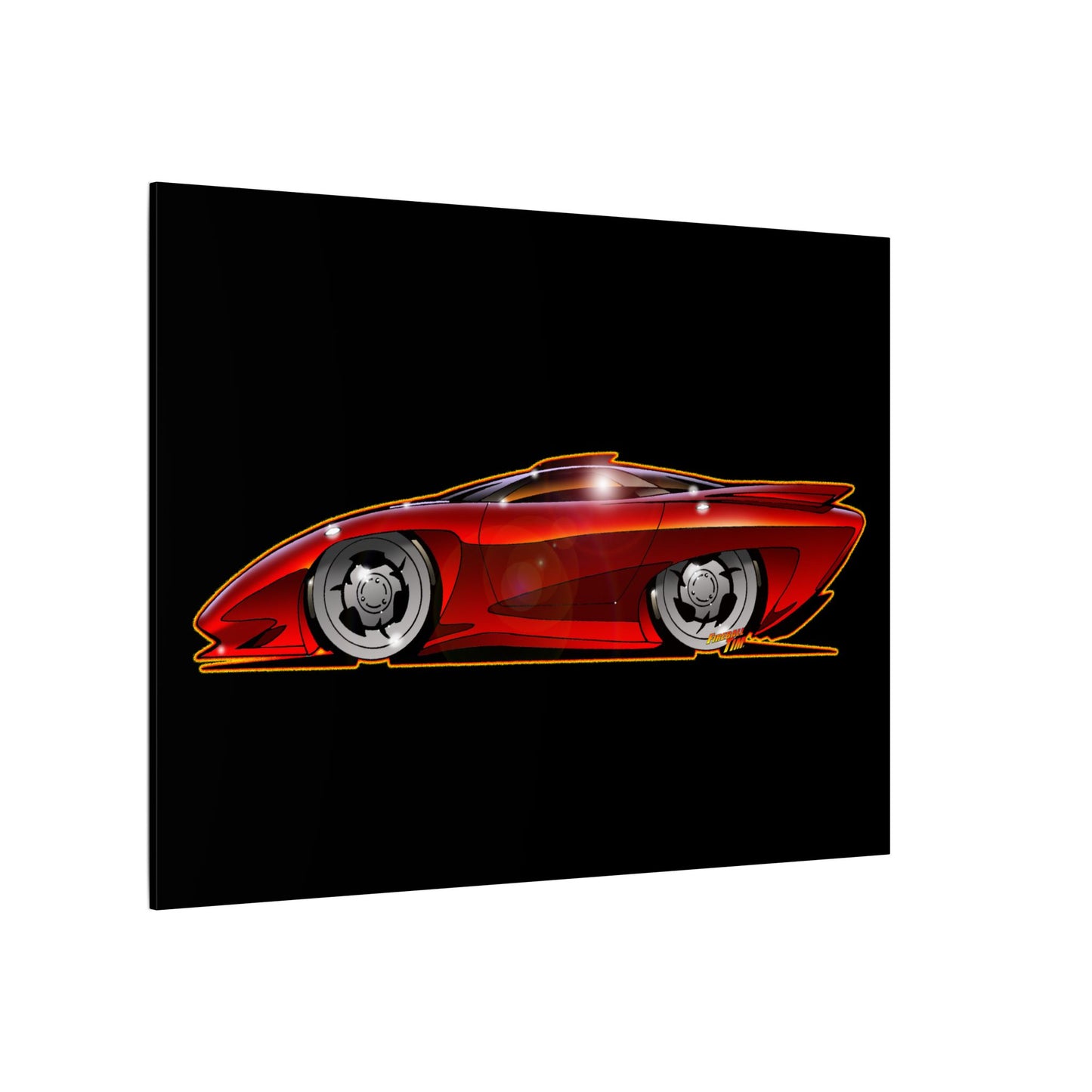 PONTIAC BANSHEE Concept Car Collectible Fireball Art Canvas Print