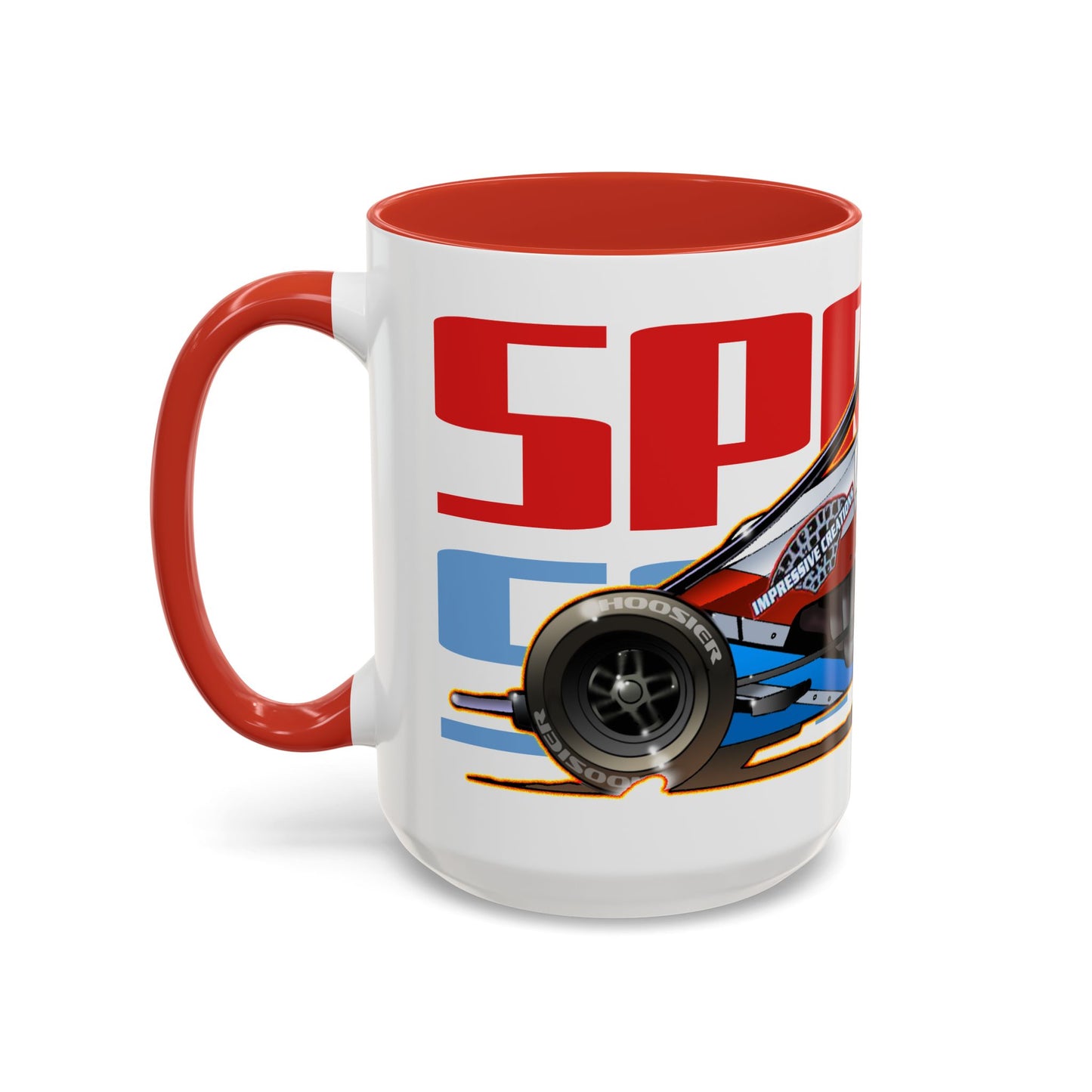 SPRINT CAR Collectible Fireball Art Coffee Mug