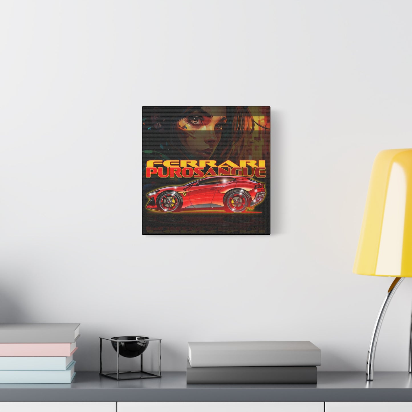 FERRARI PUROSANGUE SUV Canvas Art Wall Print - 12x12