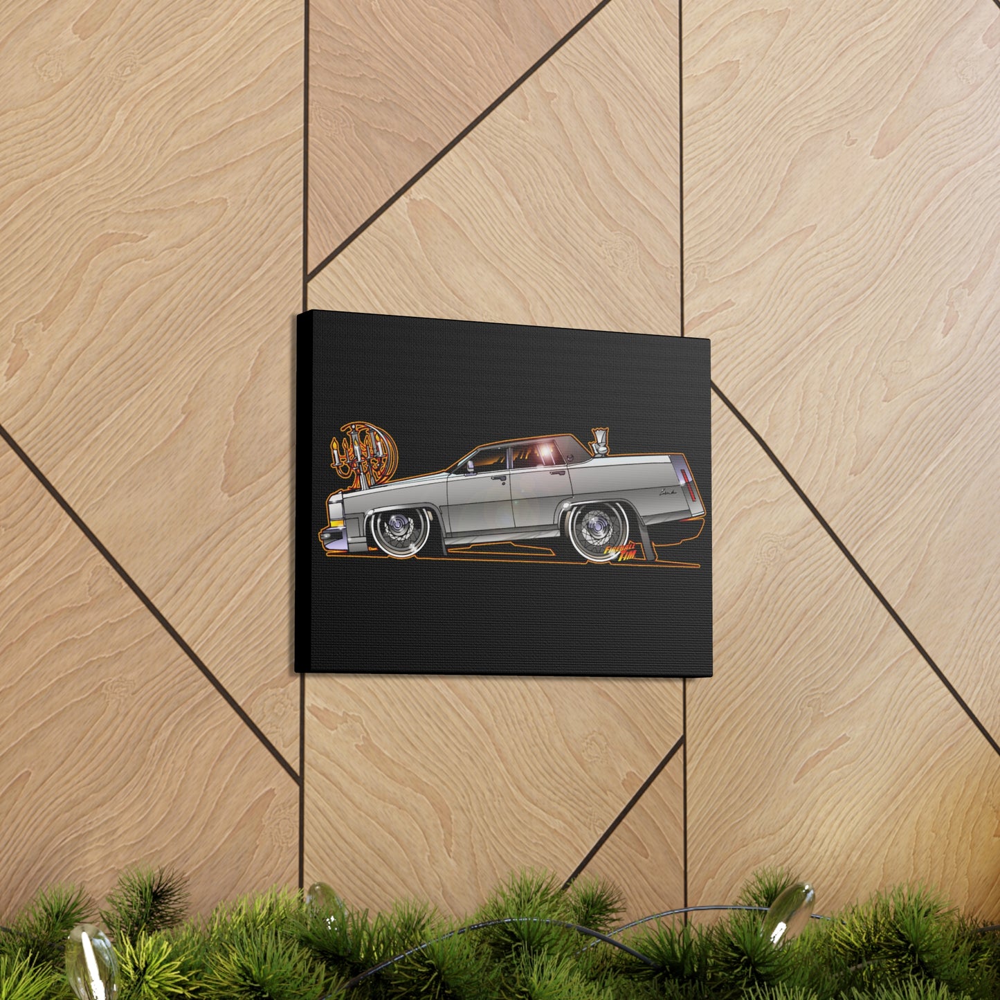 ESCAPE FROM NEW YORK Duke Cadillac Concept Art Movie Car Canvas Print 11x14