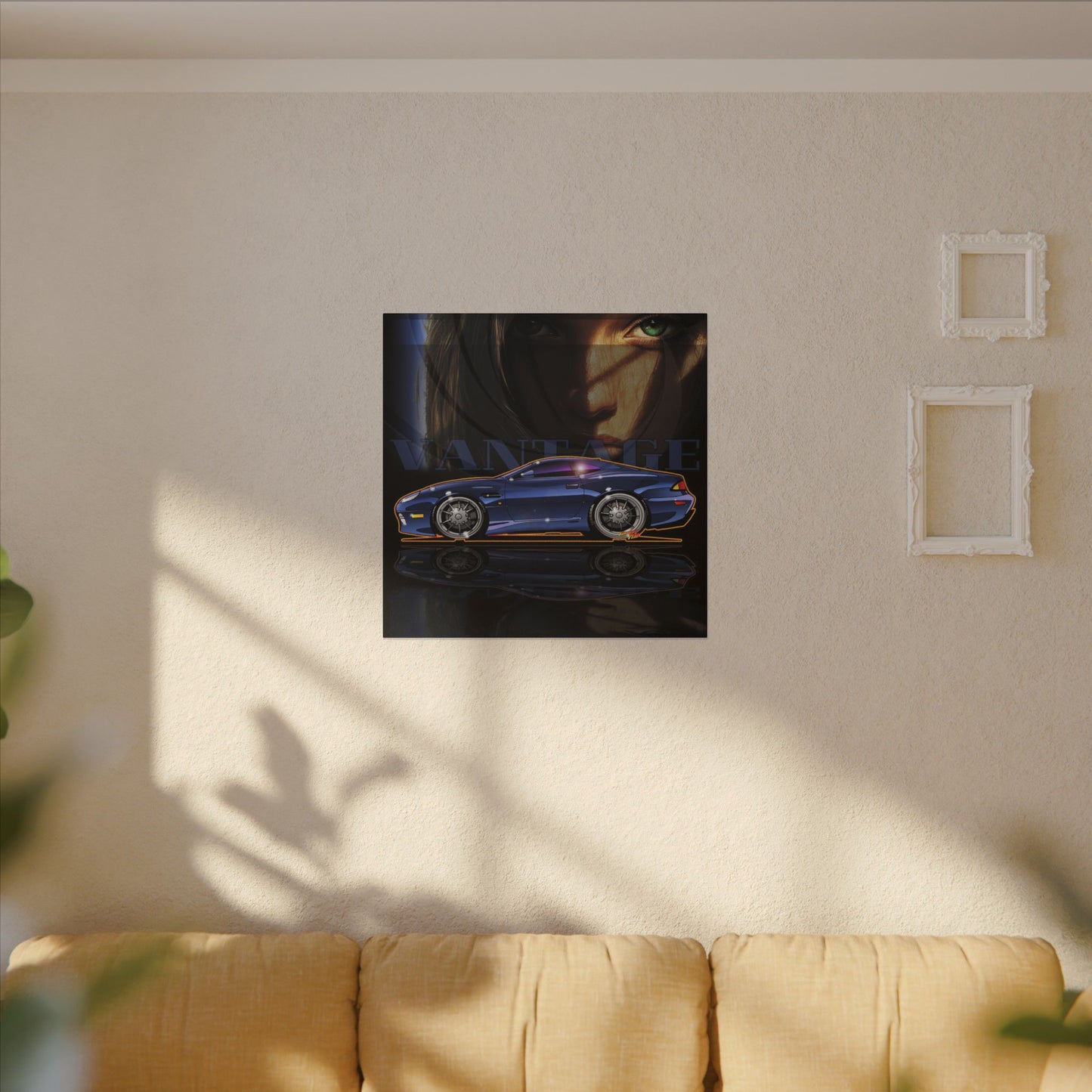 ASTON MARTIN VANTAGE 2001 Fireball Art Canvas Print