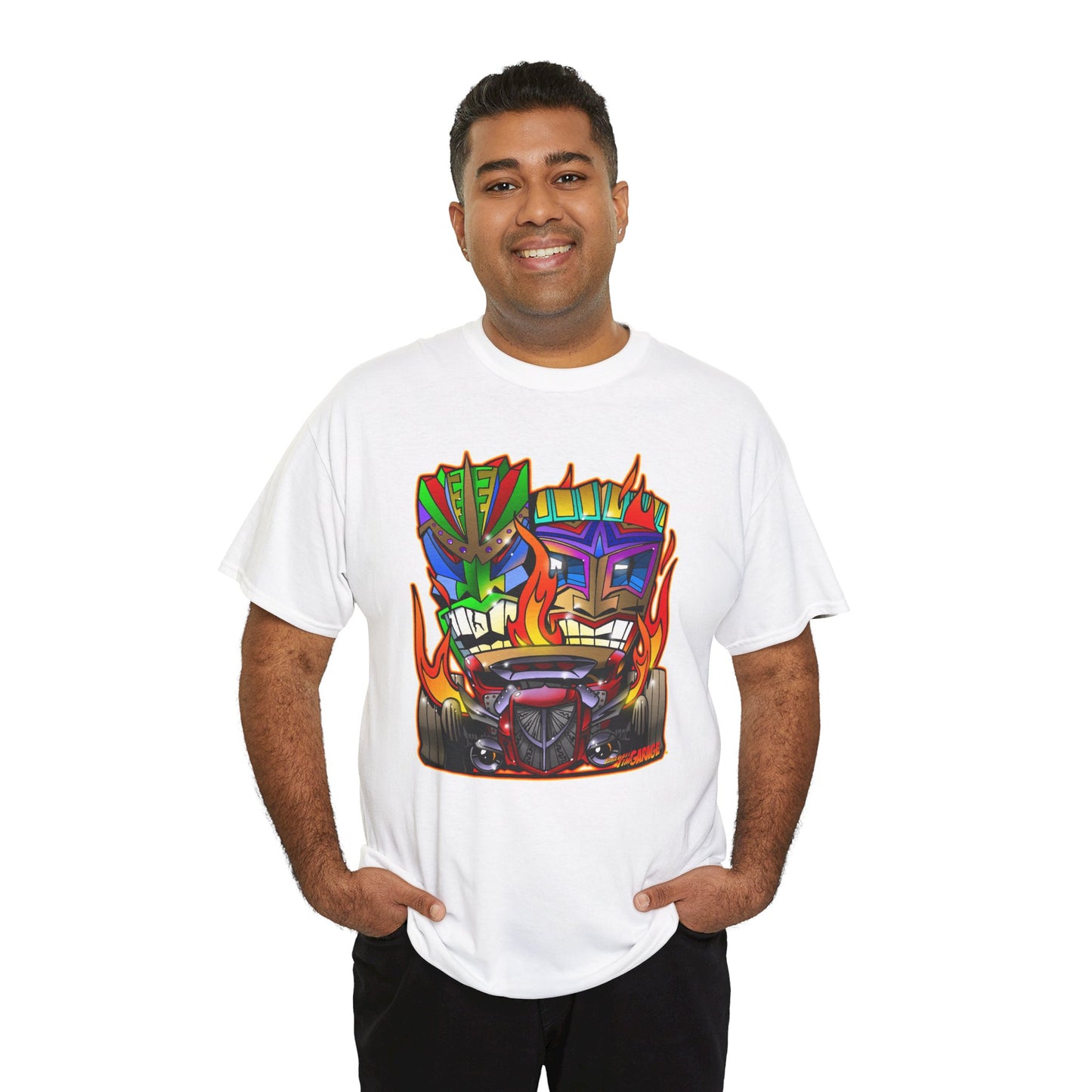 HOT ROD TIKIS Concept Art Tiki Unisex Heavy Cotton Tee 13 Colors