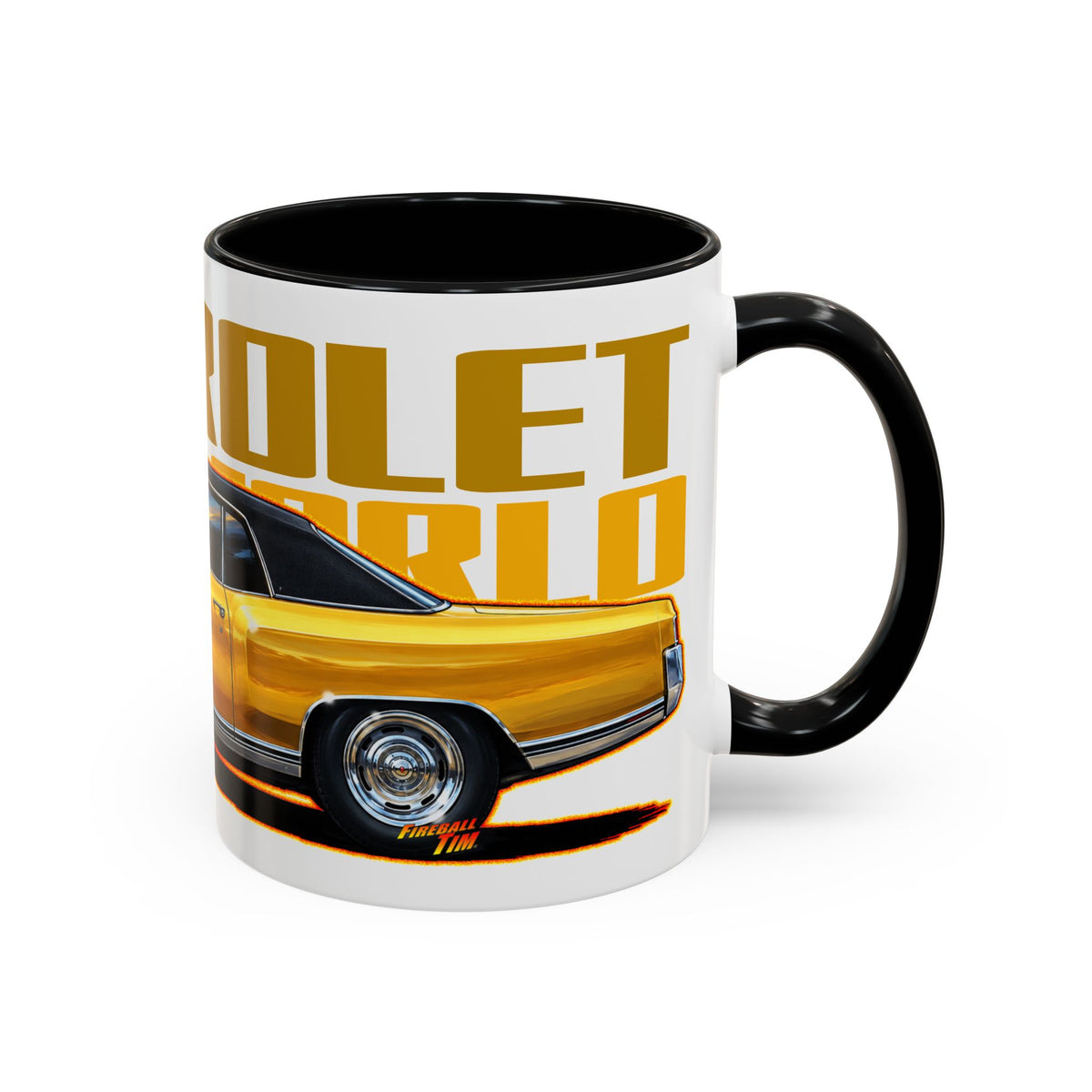 CHEVROLET MONTE CARLO 1972 Collectible Fireball Art Coffee Mug - 2 Sizes