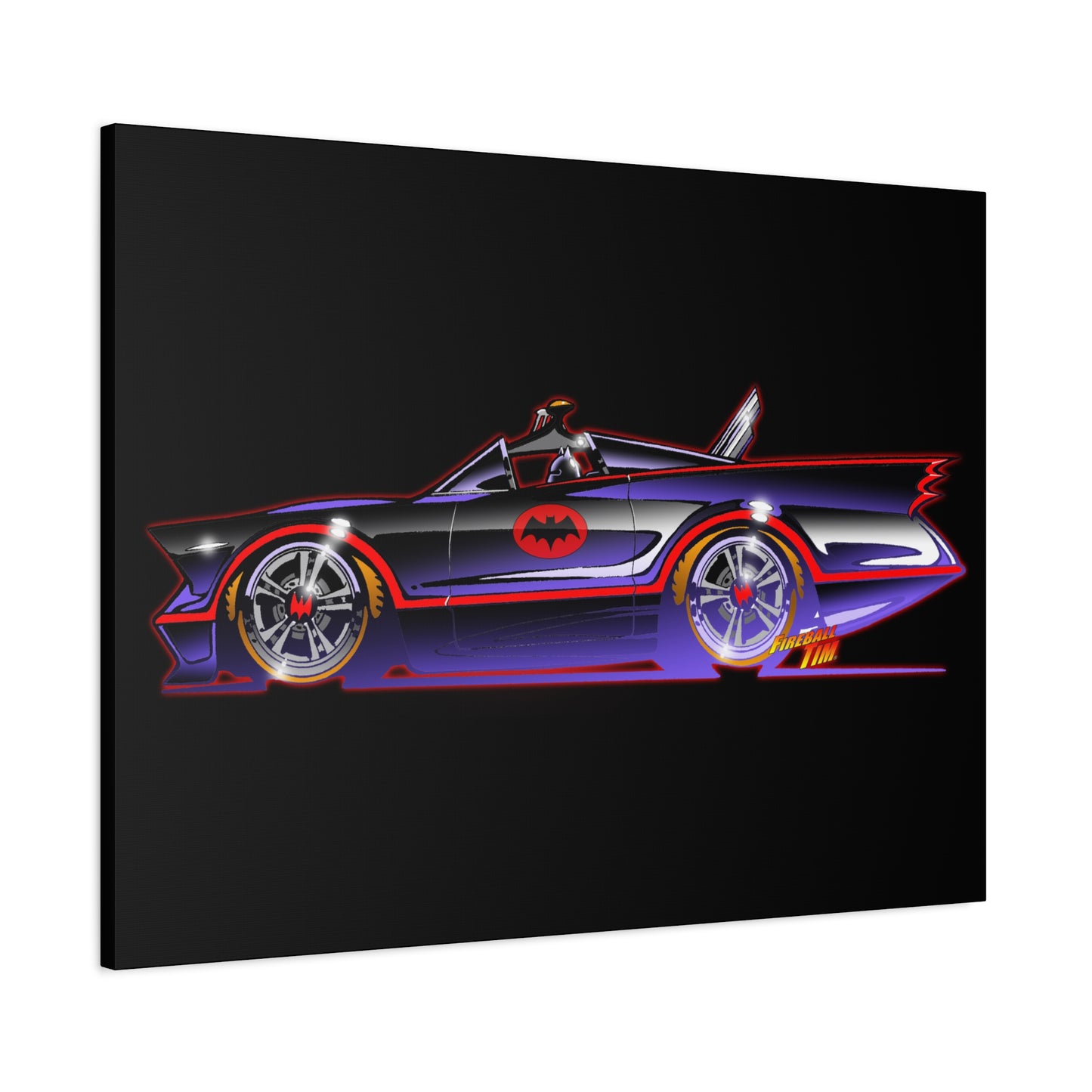 BATMOBILE 1966 BATMAN TV Car Canvas Art Print 11x14