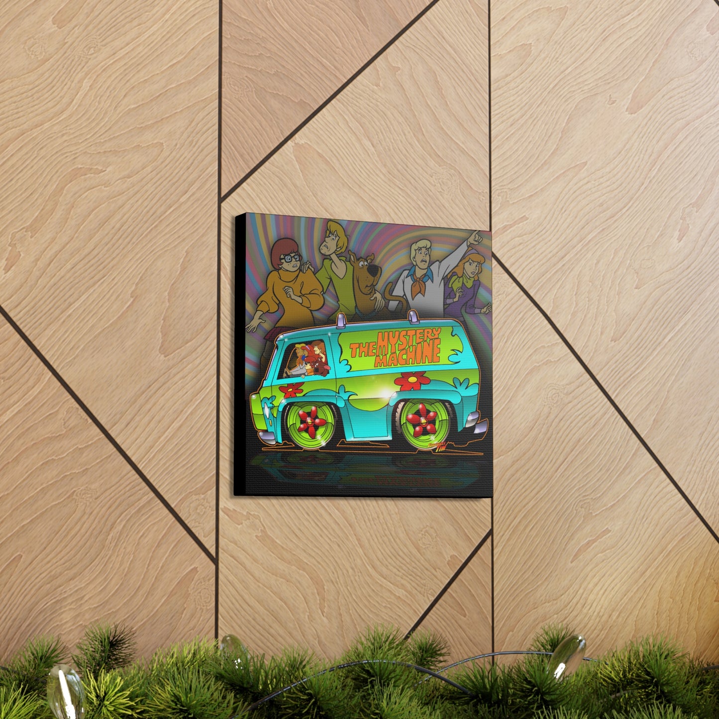 SCOOBY DOO MYSTERY MACHINE VAN Canvas Wall MASTERPRINT 2 Sizes