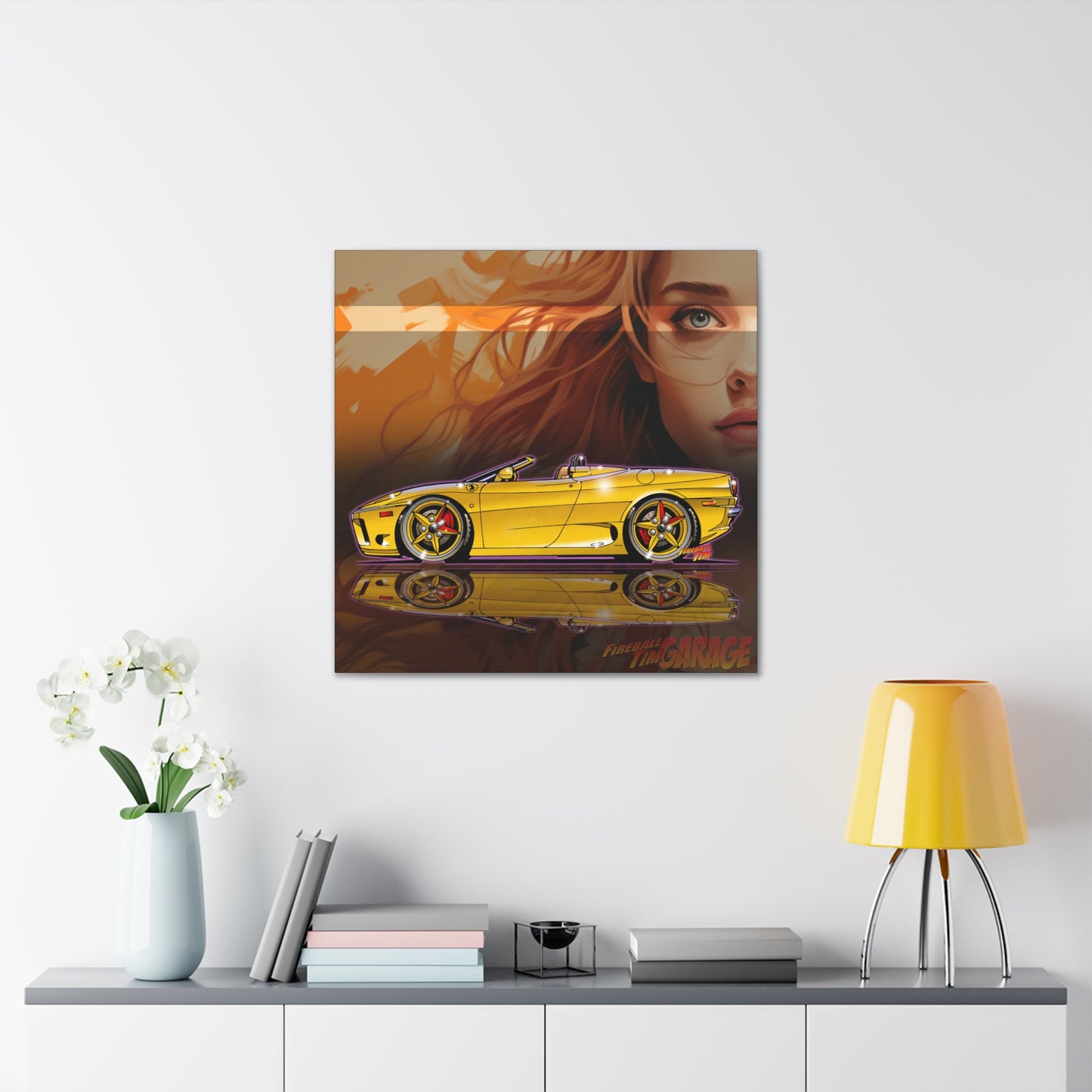 FERRARI 360 SPIDER Supercar Concept Art Canvas MASTERPRINT 3 Sizes