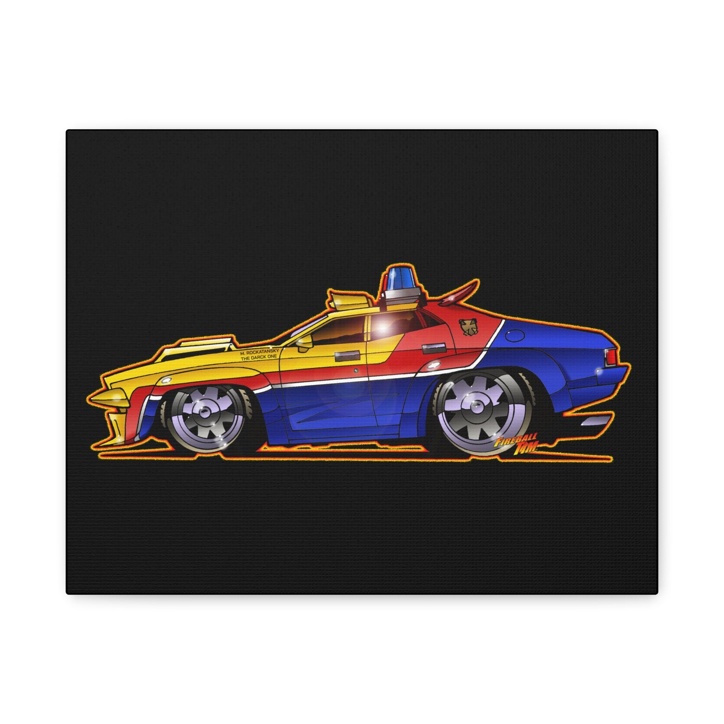 MAD MAX MFP PURSUIT INTERCEPTOR POLICE CAR Canvas Art Wall Print - 11x14