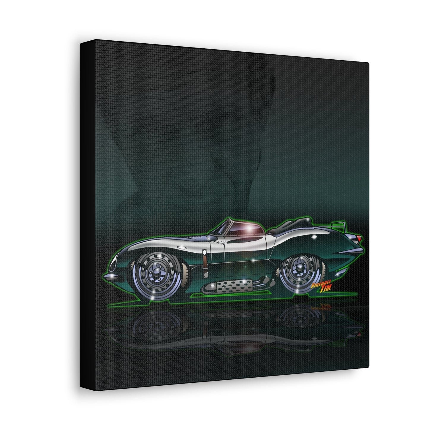 JAGUAR XKSS 1956 Steve McQueen MASTERPRINT Concept Art Canvas Print 3 Sizes