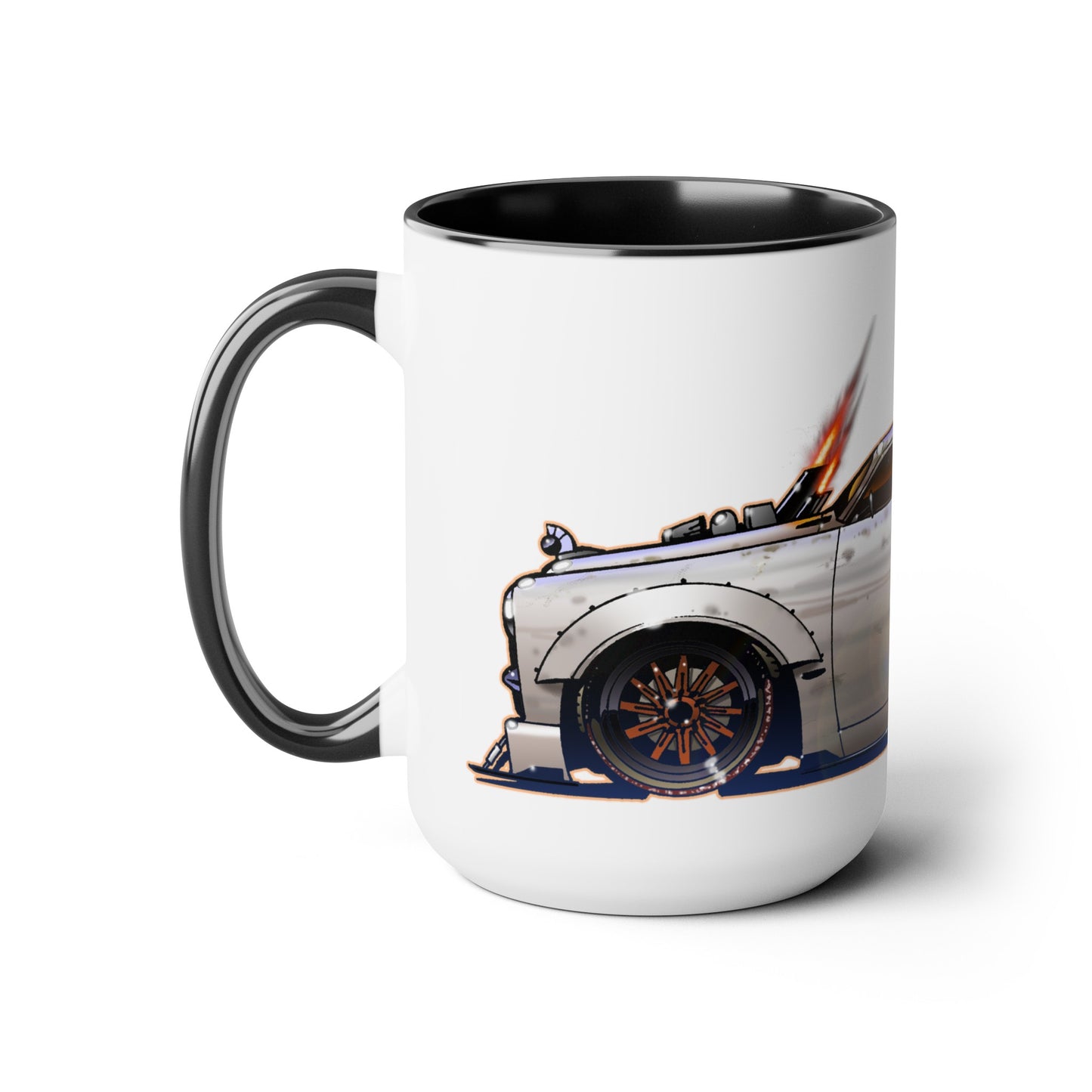 MANIACS GARAGE BORN49AIN 1949 FORD Concept Art Coffee Mug 15oz