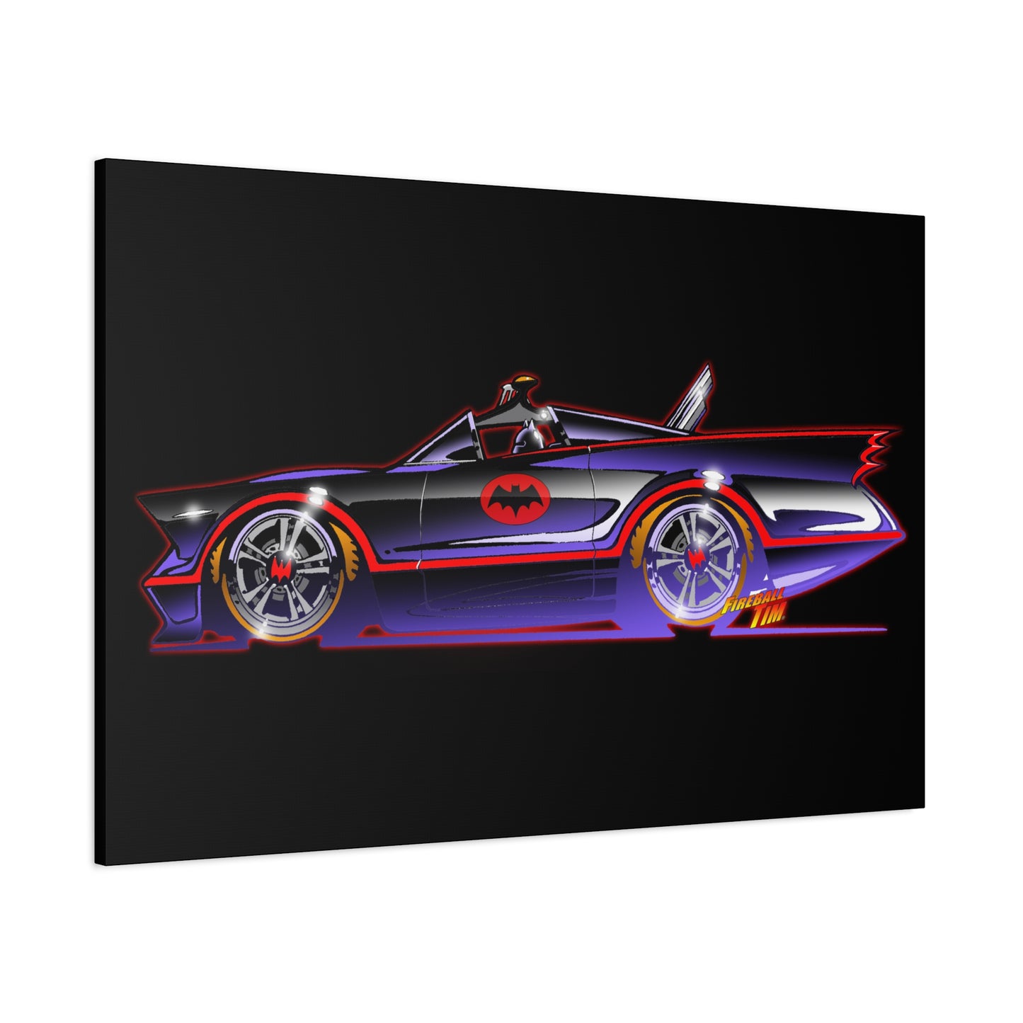 BATMOBILE 1966 BATMAN TV Car Canvas Art Print 11x14