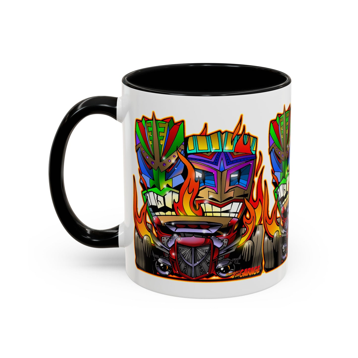 HOT ROD TIKI Collectible Art Coffee Mug 2 Sizes 4 Colors