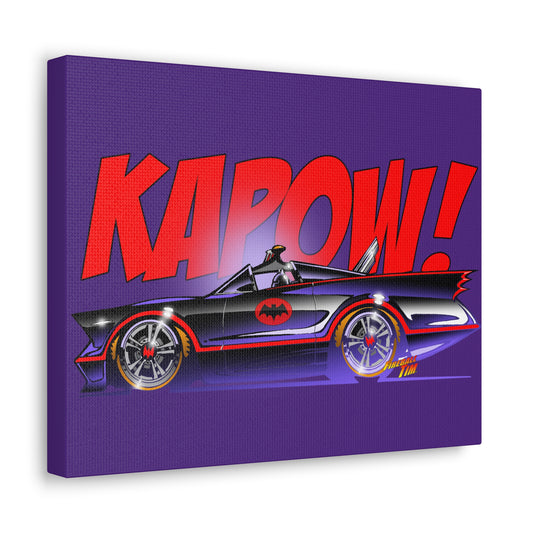 BATMOBILE 1966 KAPOW Concept Art Canvas Print 11x14