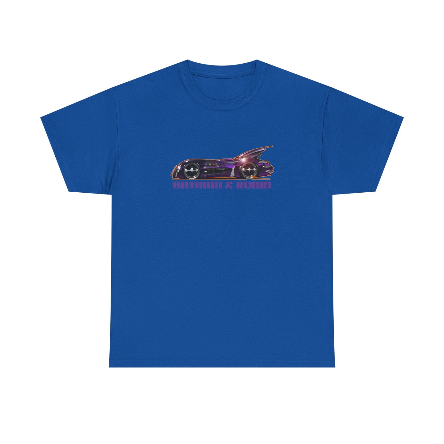 BATMAN & ROBIN 1997 BATMOBILE Movie Car Fireball Art Tee Shirt - Multiple Sizes
