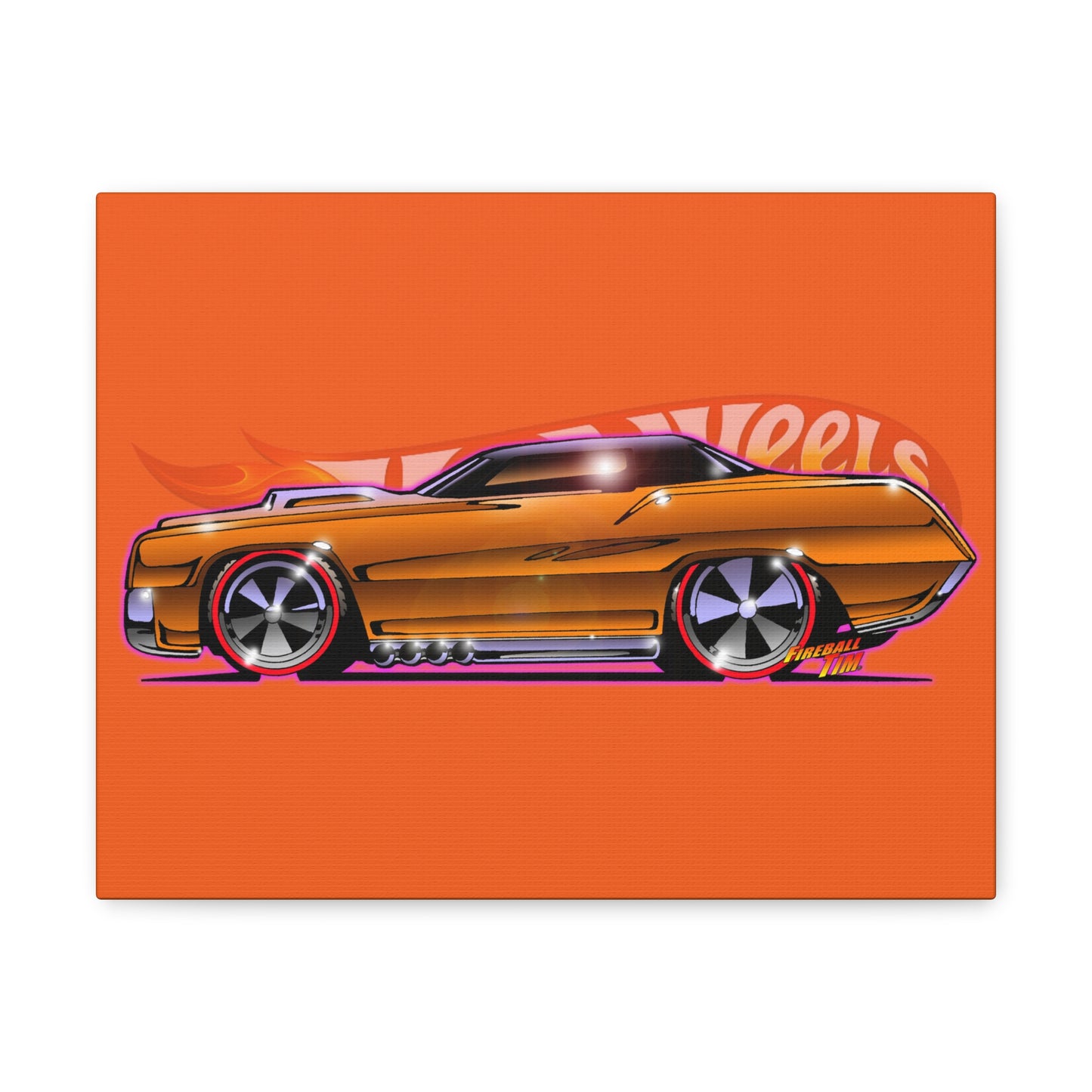 Hot Wheels CUSTOM ELDORADO Redline Diecast Canvas Gallery Art Print 11x14