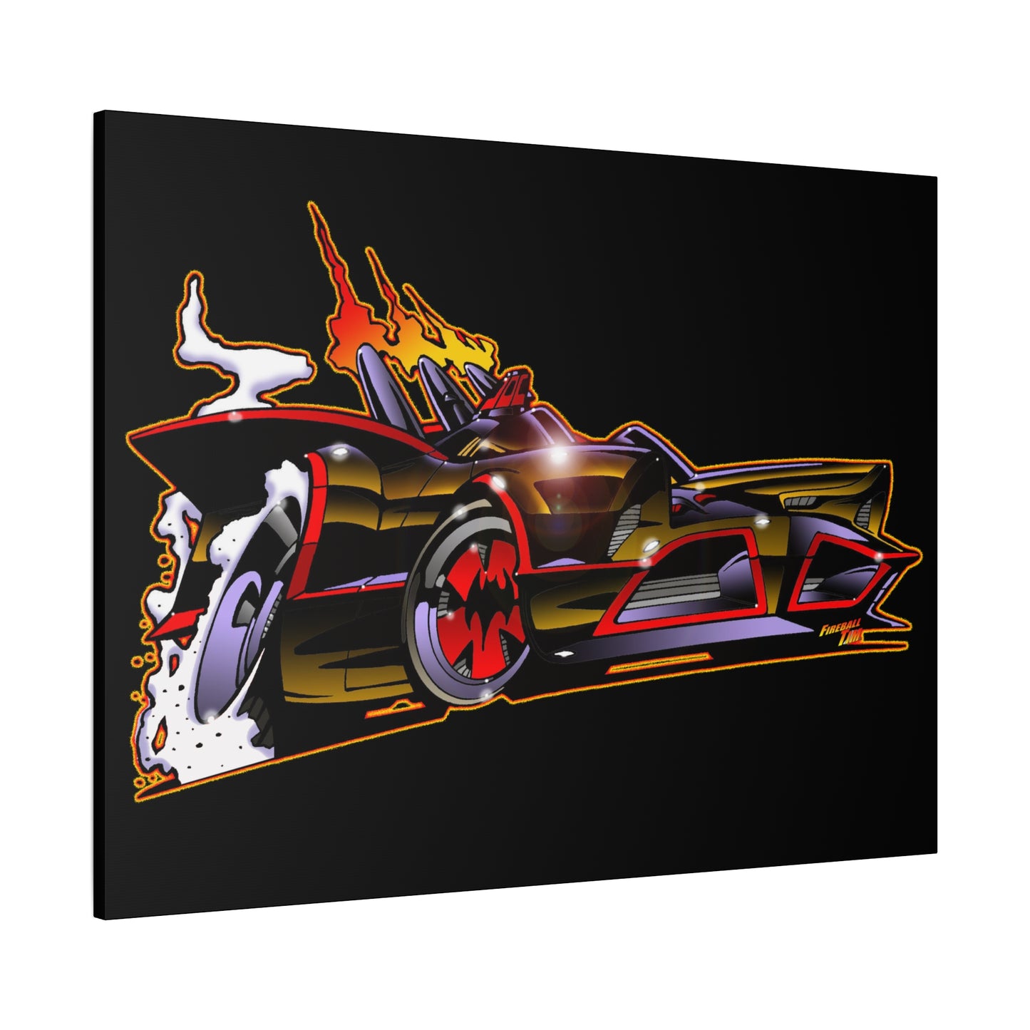 BATMOBILE 1966 BATMAN BAT66 Collectible TV Car Canvas Wall Art
