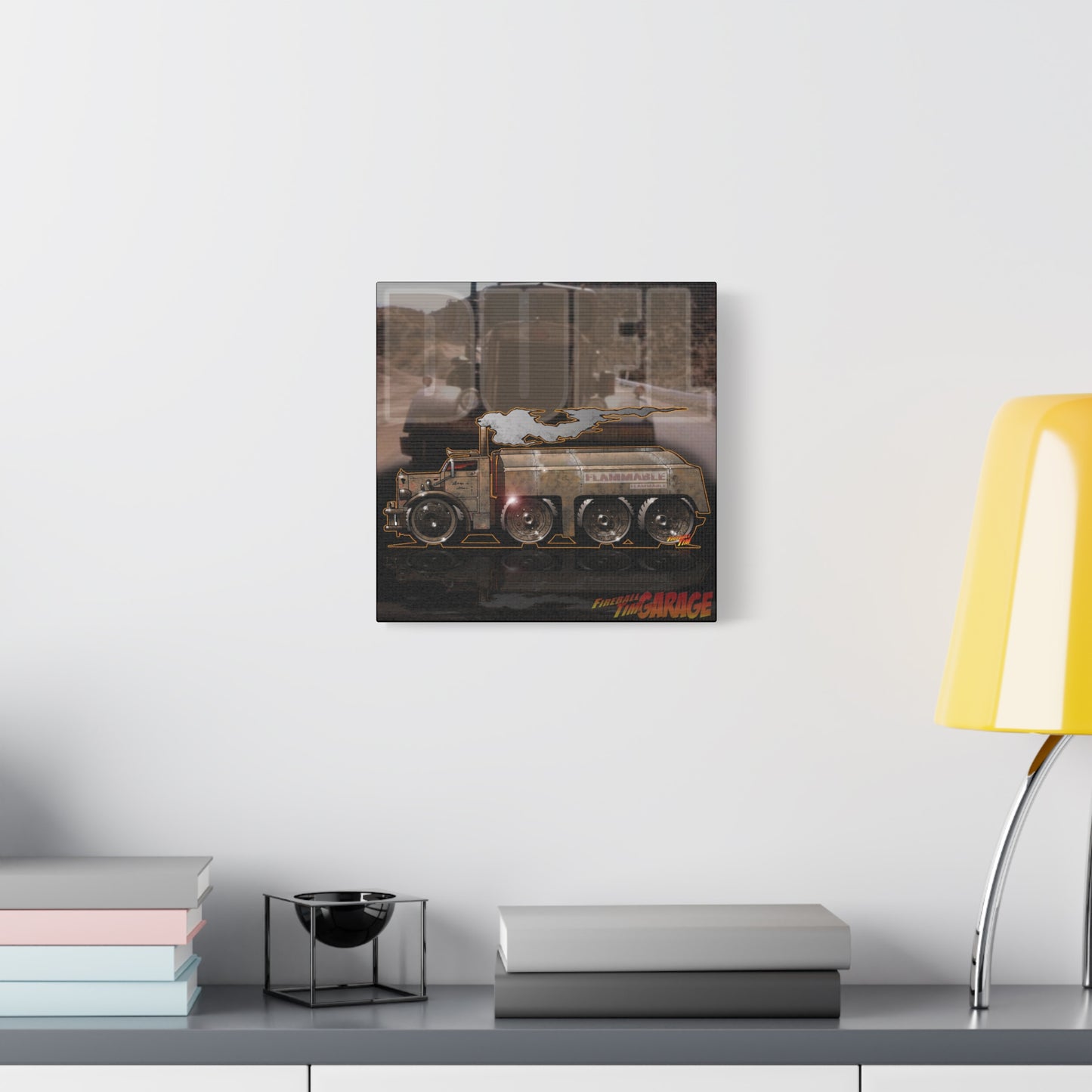 DUEL Killer Movie Truck Canvas Art Wall Print - 12x12