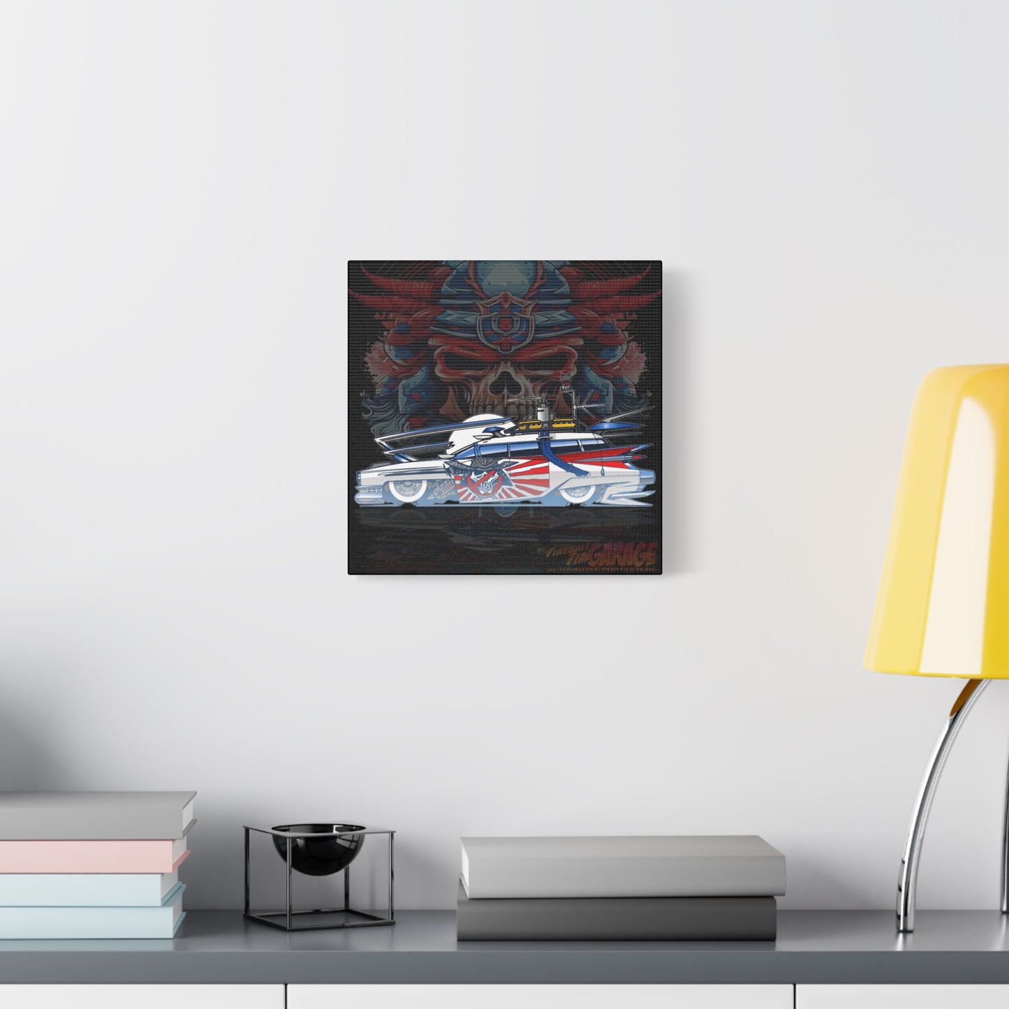 GHOSTBUSTERS BOSOZOKU ECTO 1 Movie Car Canvas Art Wall Print - 12x12